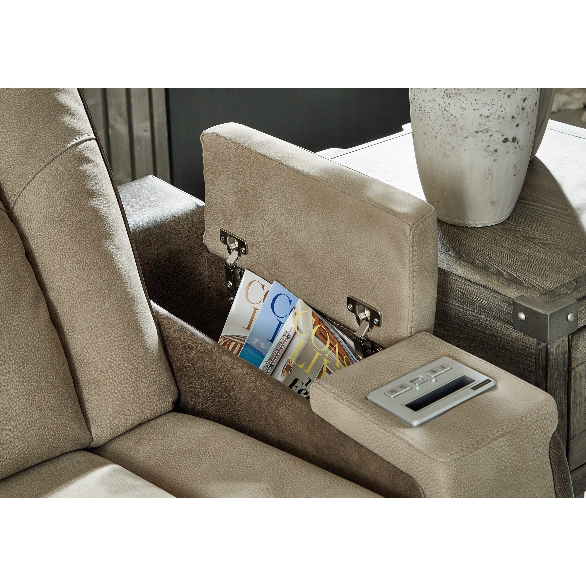 Next-Gen DuraPella Dual Power Reclining Sofa