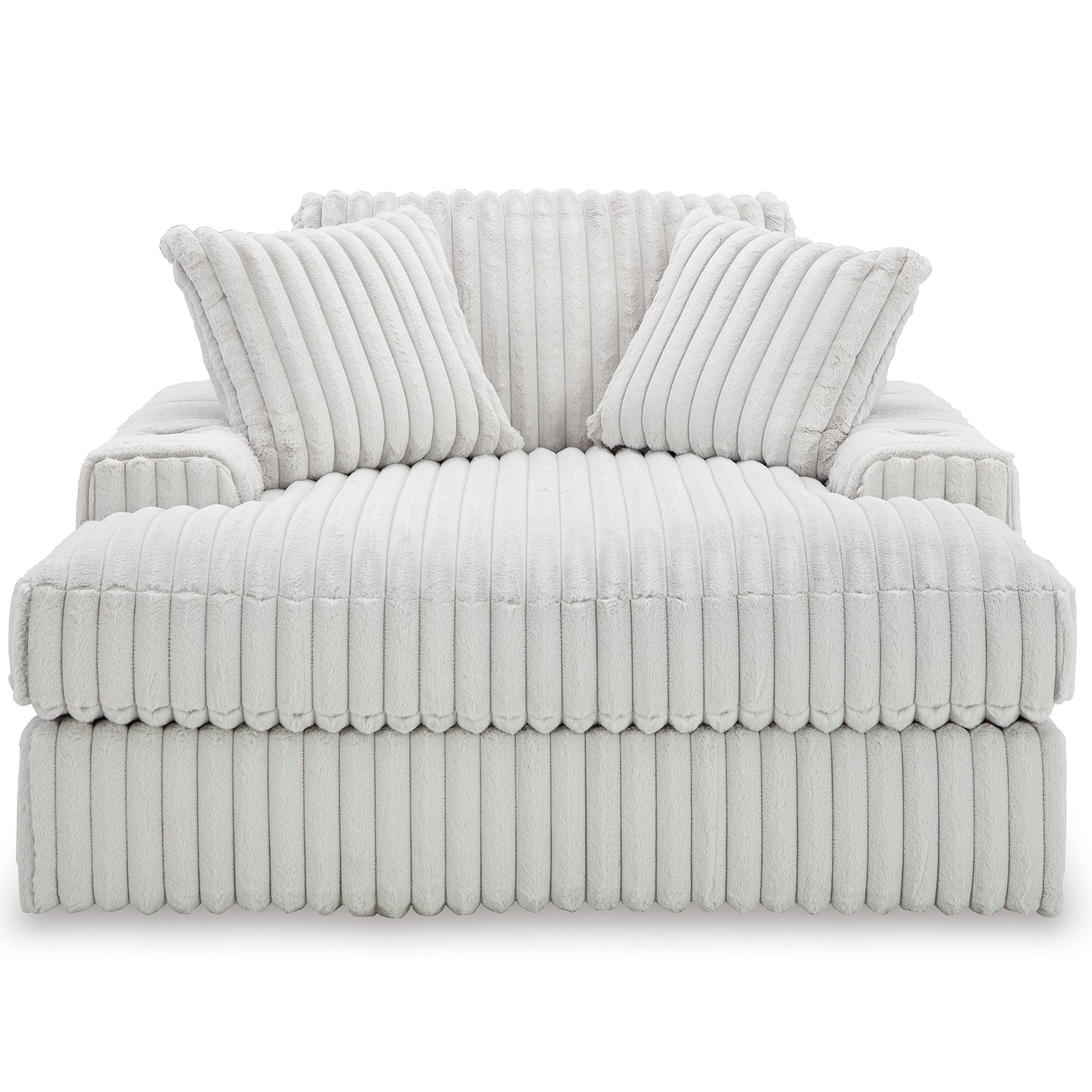 Chic and cozy Stupendous Oversized Chaise, combines bold character with sink-in softness for exceptional lounging