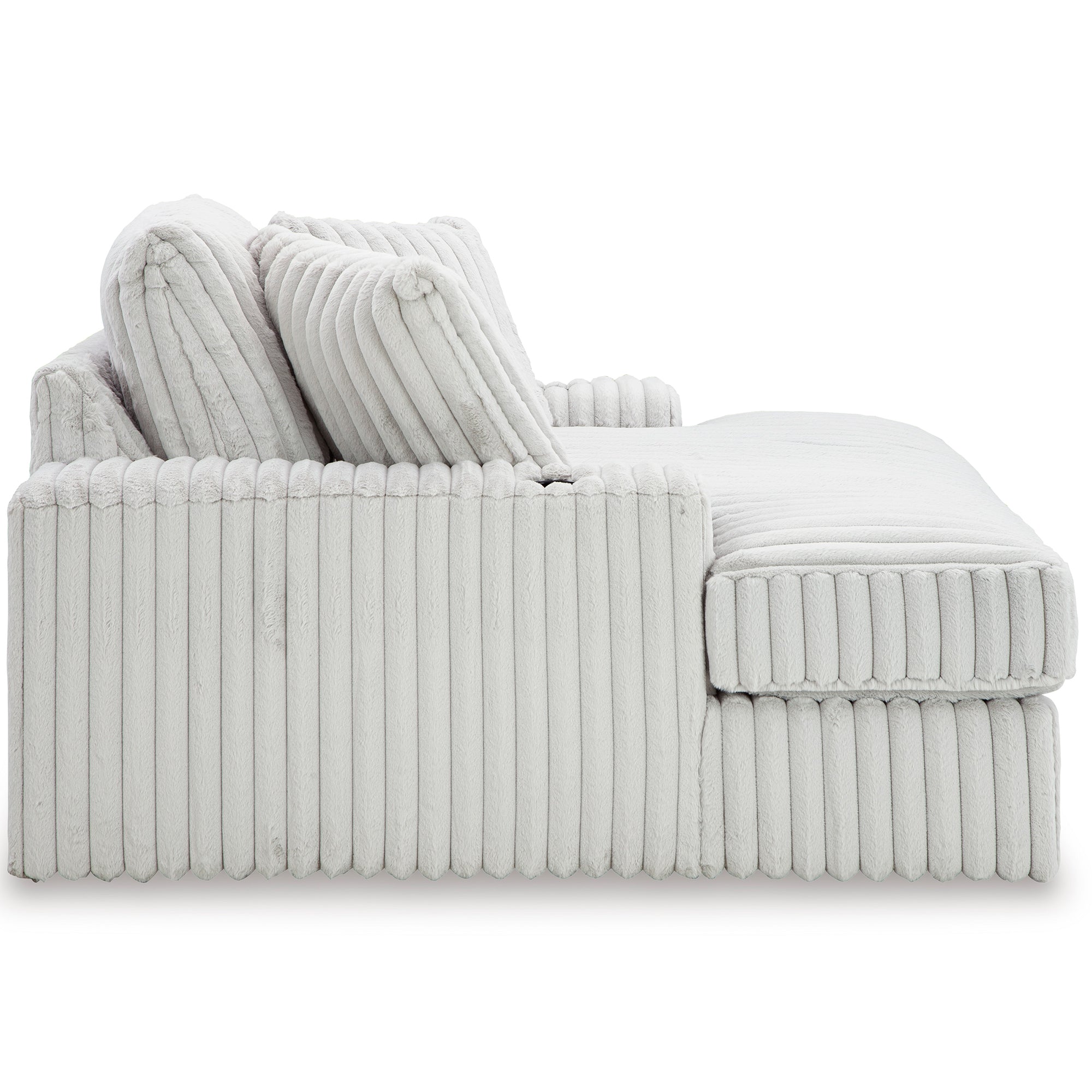 Functional and stylish Stupendous Oversized Chaise with built-in amenities to keep your essentials within reach
