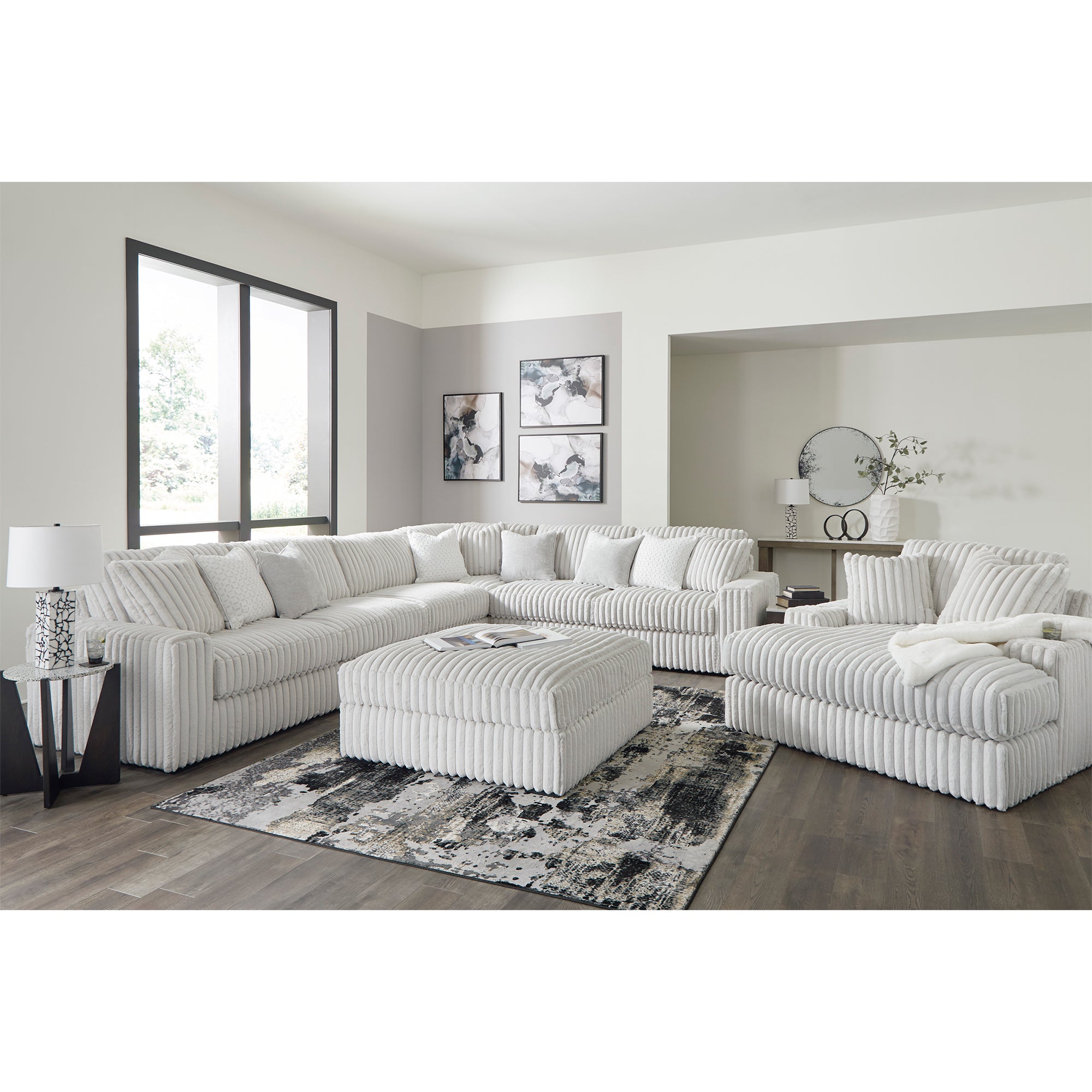 Contemporary Stupendous Chaise with unique eye for design, ensures everyday comfort with its oversized, soft seating