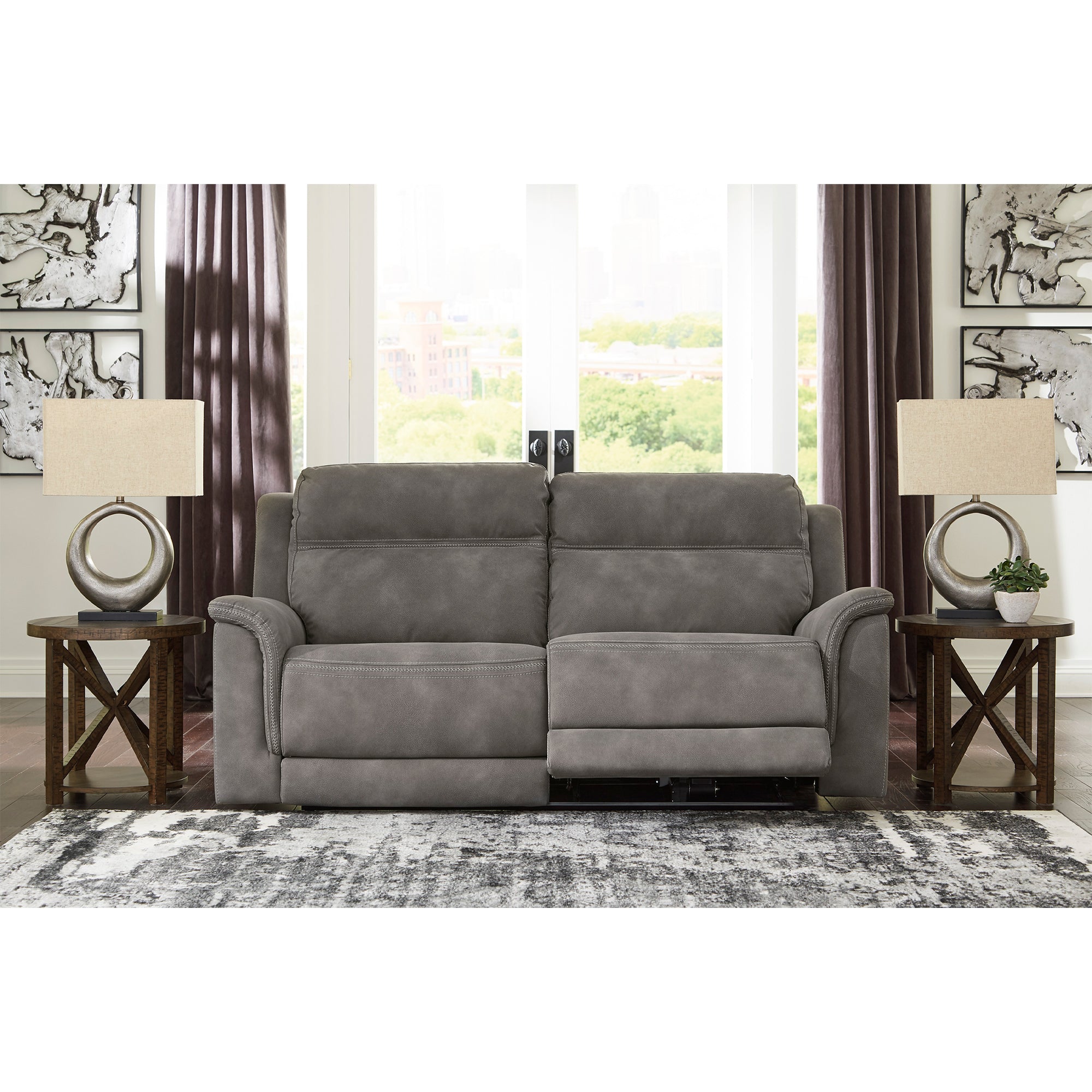 Next Gen DuraPella 2 Seat Power Recliner Sofa With Adjustable Headrest