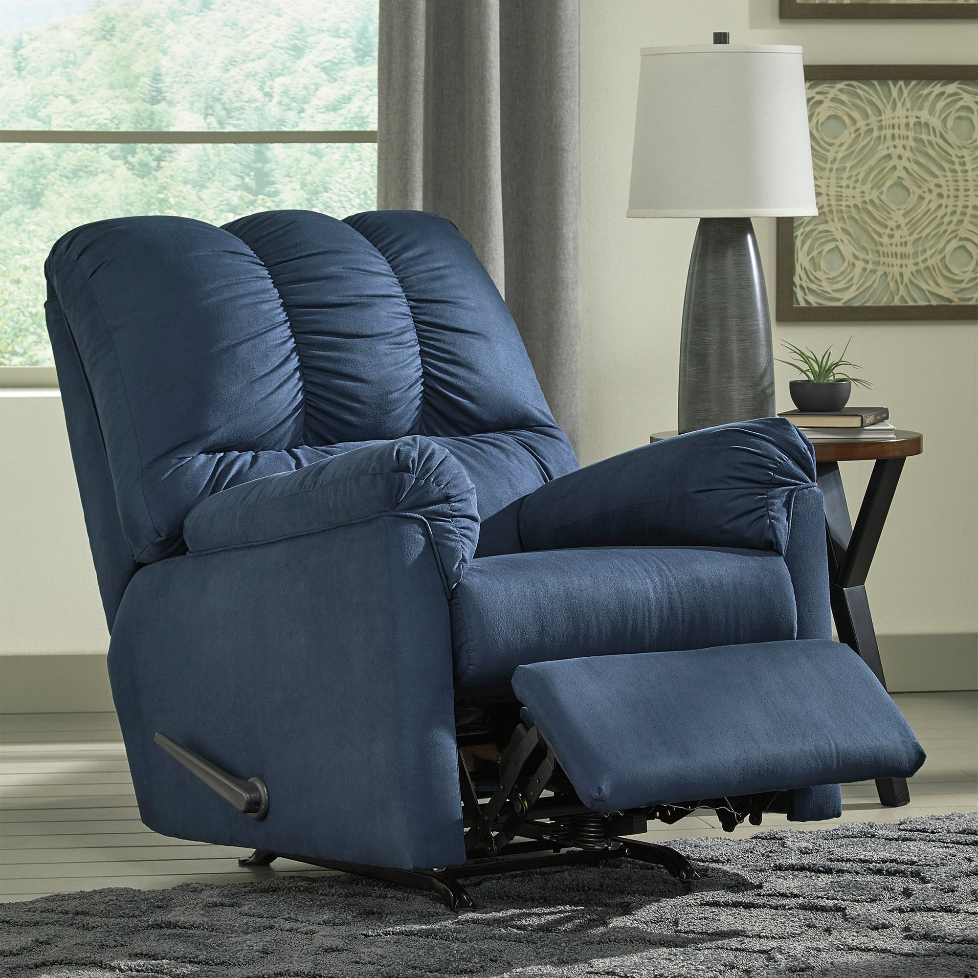 Darcy Blue Rocker Recliner