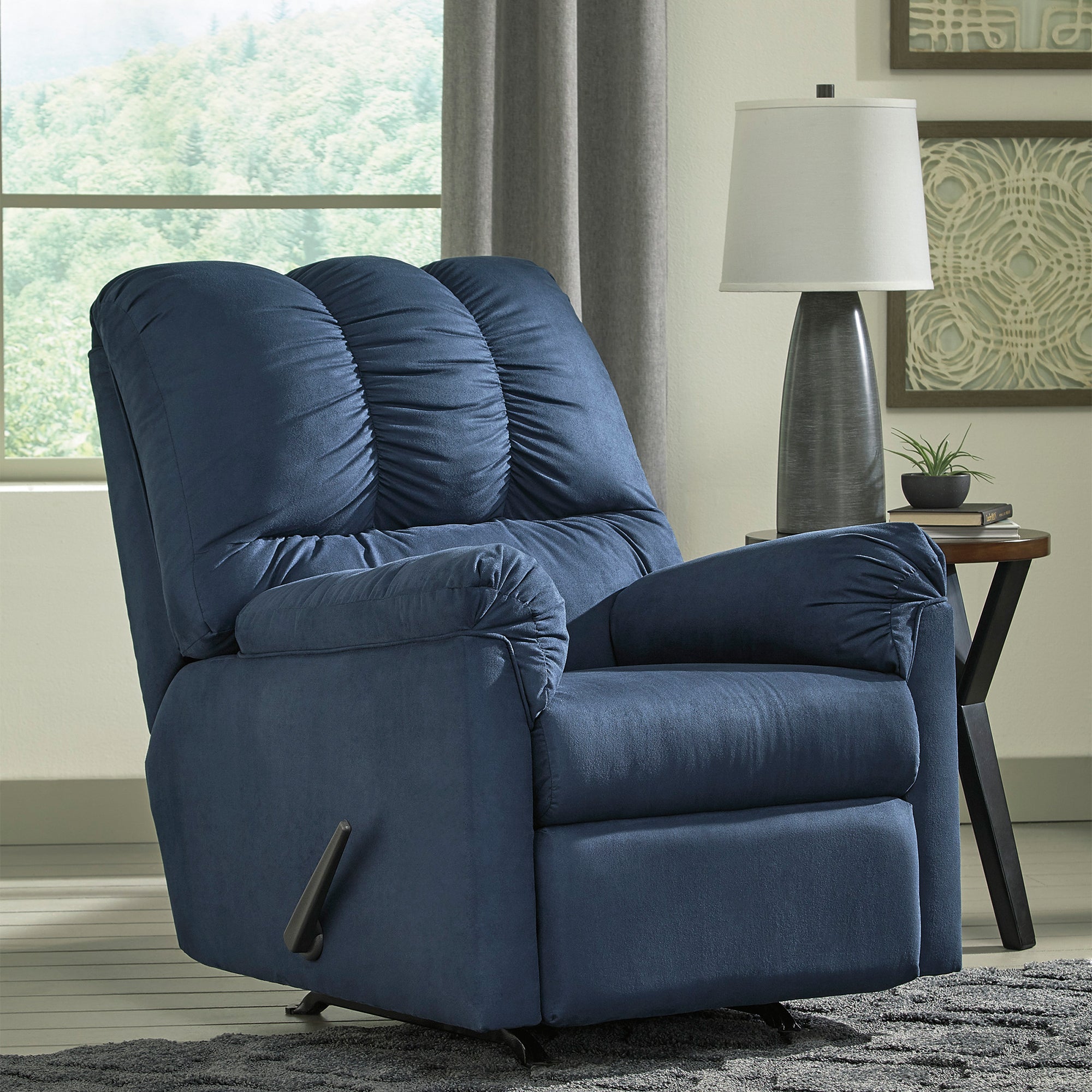 Darcy Blue Rocker Recliner