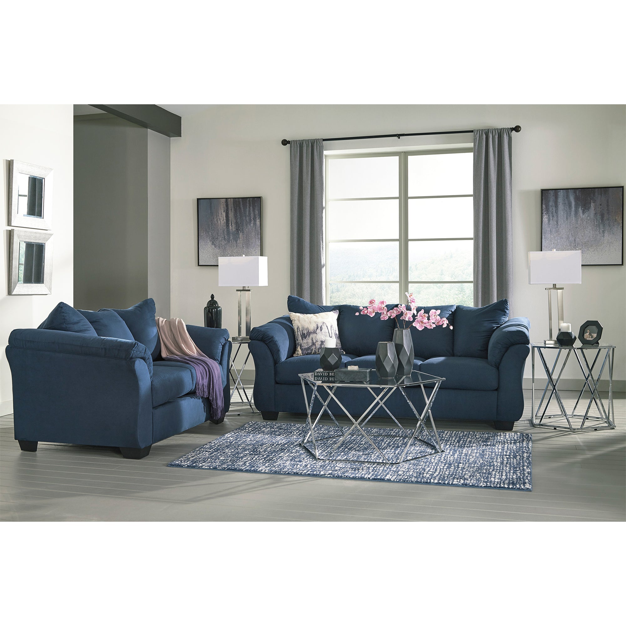Darcy Blue Sofa