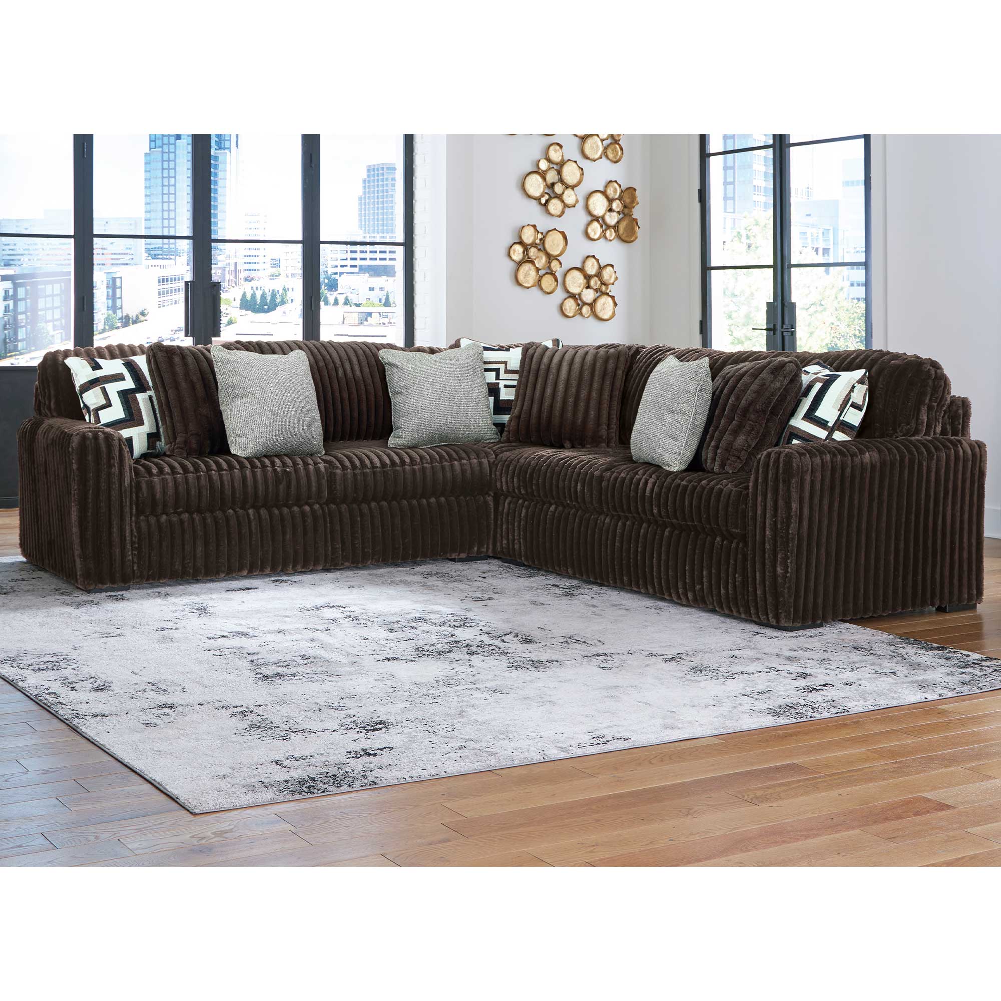 Midnight-Madness 3-Piece Sectional