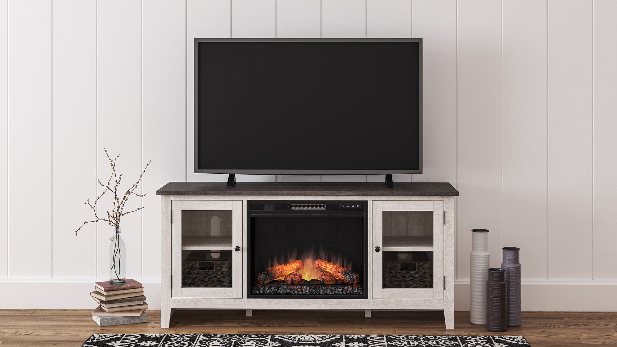 Dorrinson 60" TV Stand with Electric Fireplace