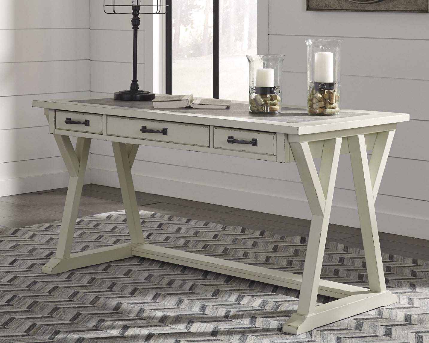 Jonileene Home Office Large Leg Desk