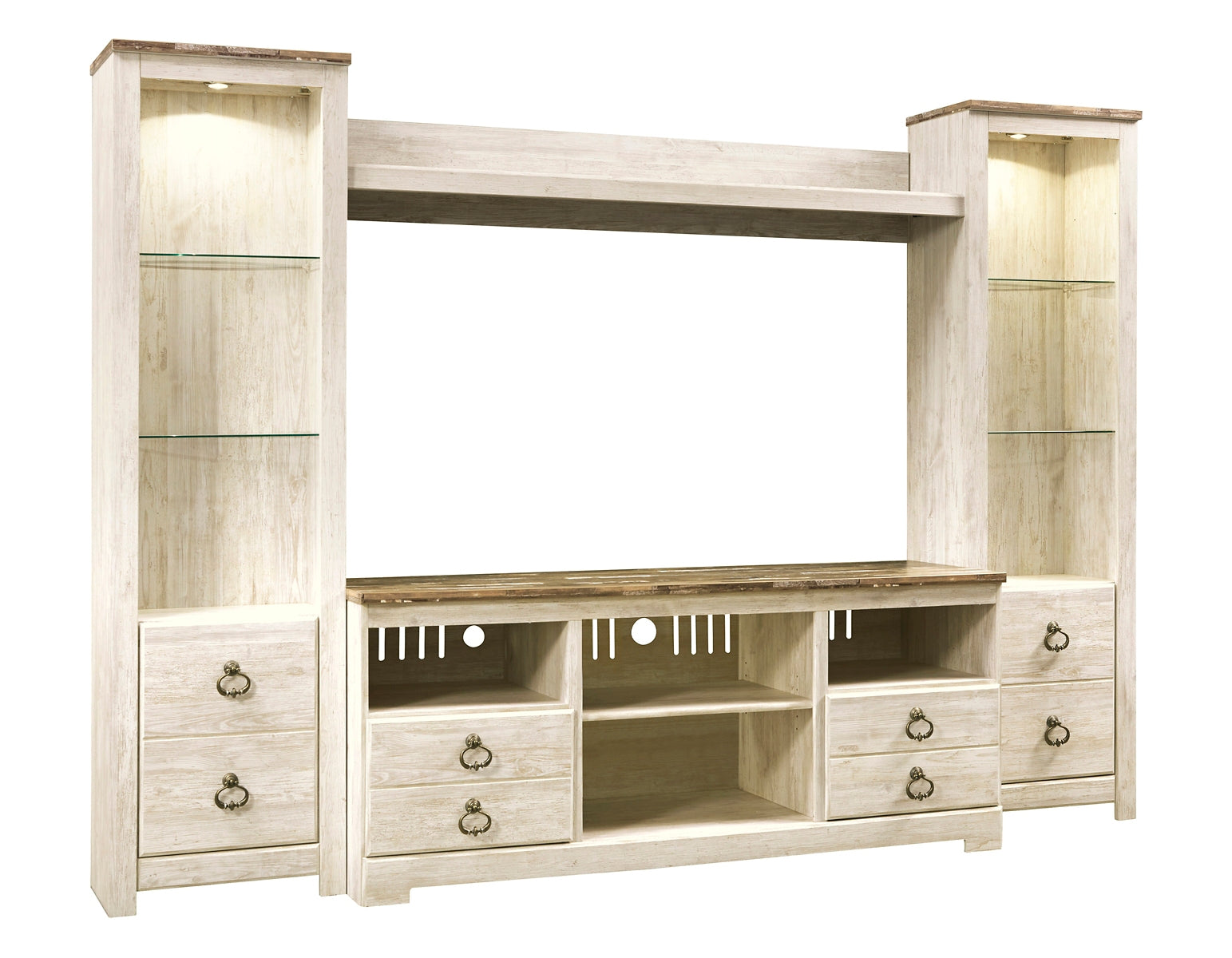 Willowton 4-Piece Entertainment Center