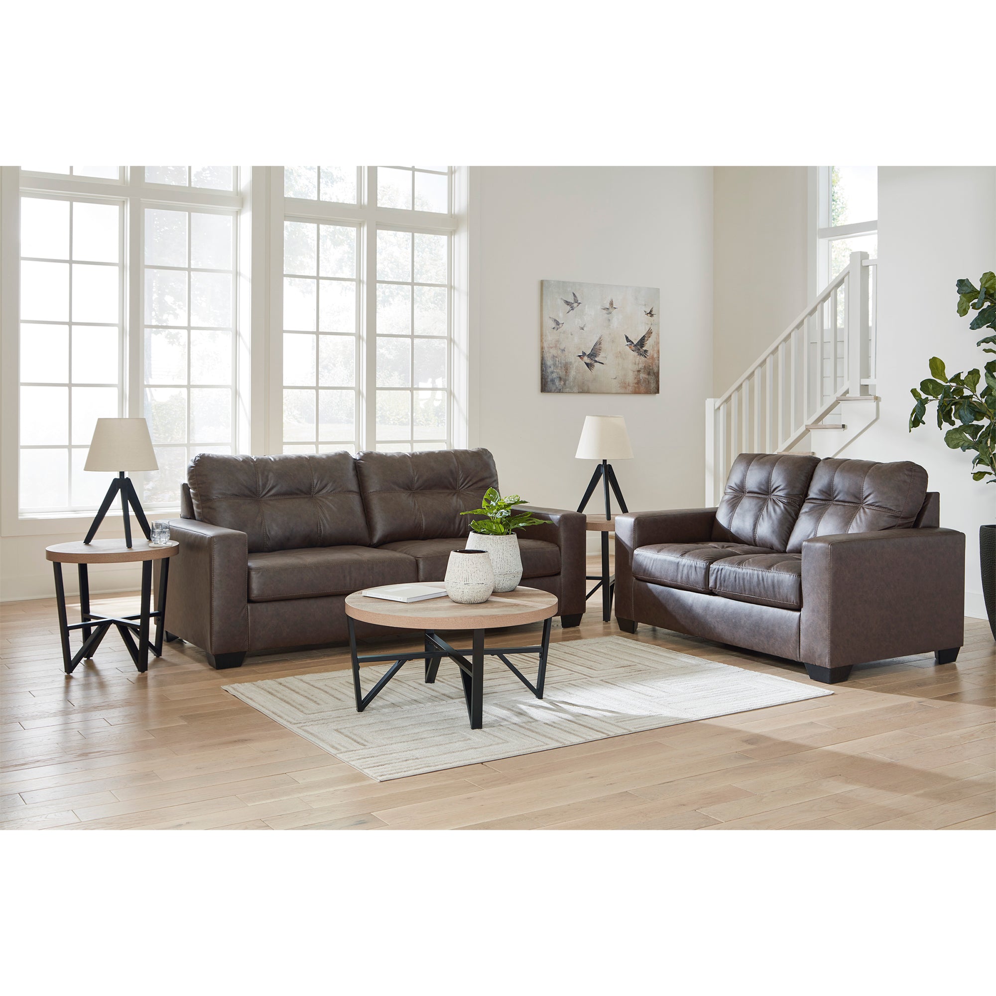 Barlin Mills Sofa and Loveseat