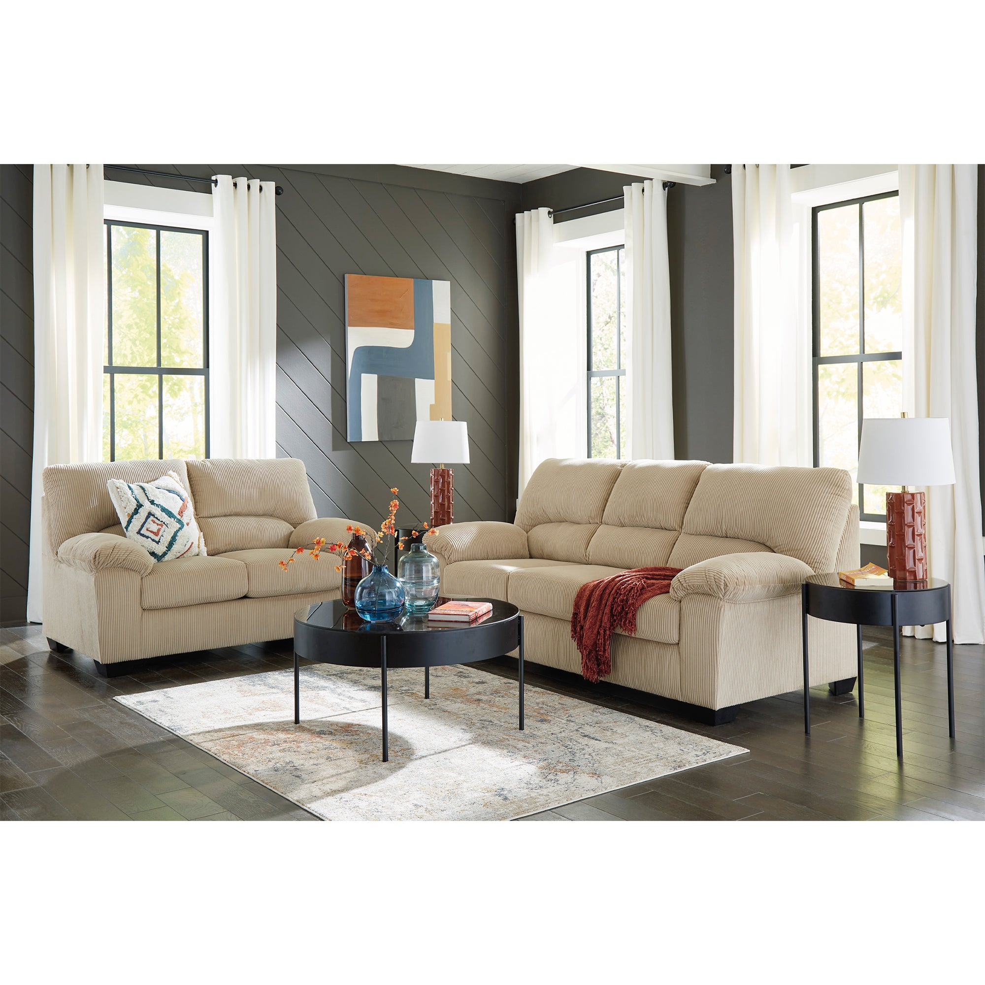 SimpleJoy Sofa and Loveseat