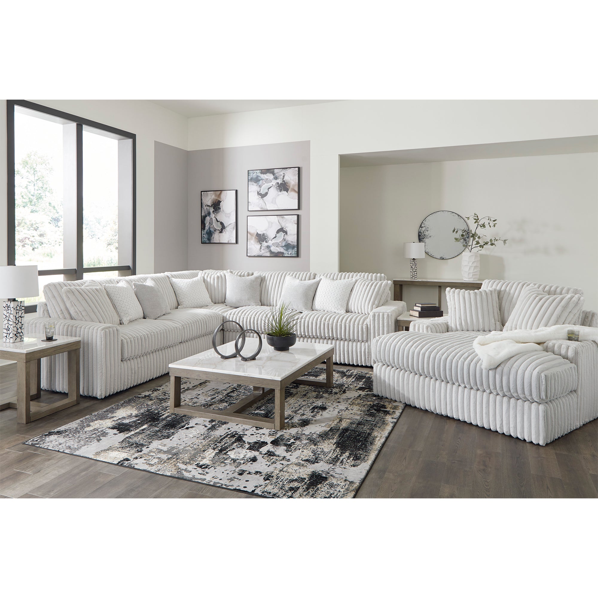 Stupendous Sectional featuring three pieces for flexible layout options in your home, enhanced with a smooth and supportive foundation
