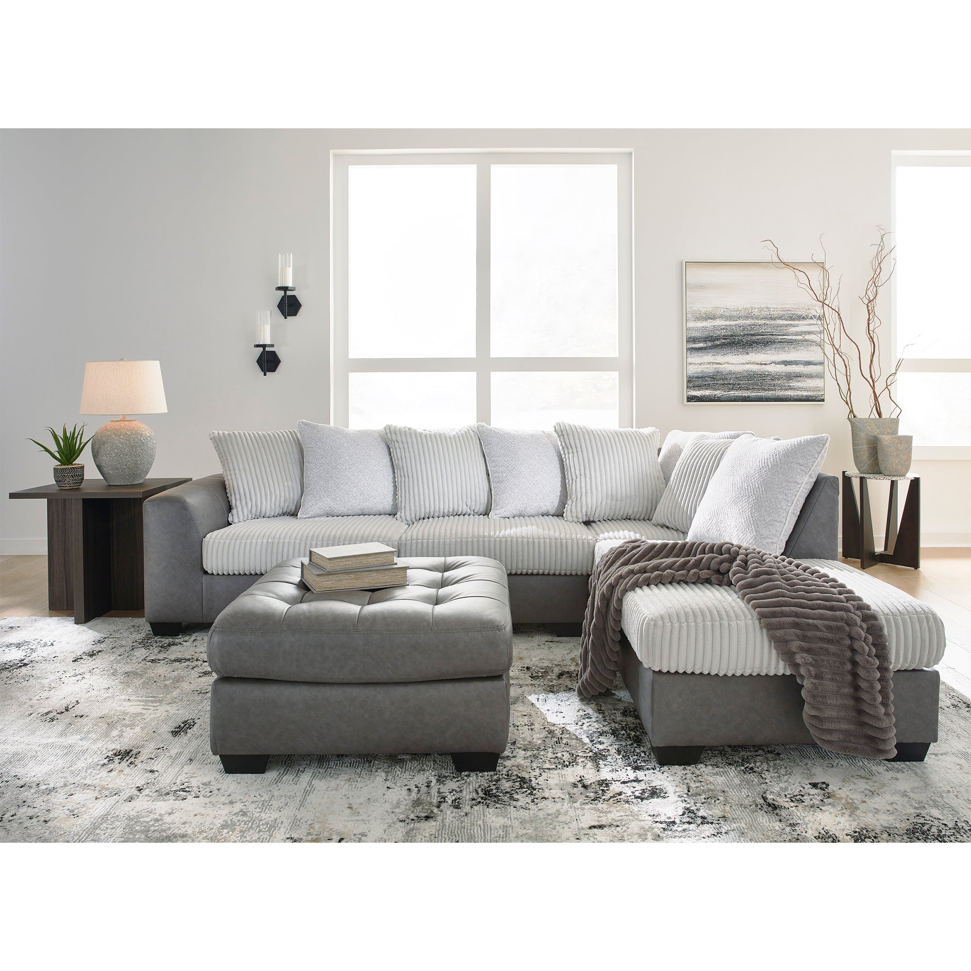 Clairette Court 2-Piece Sectional with Chaise