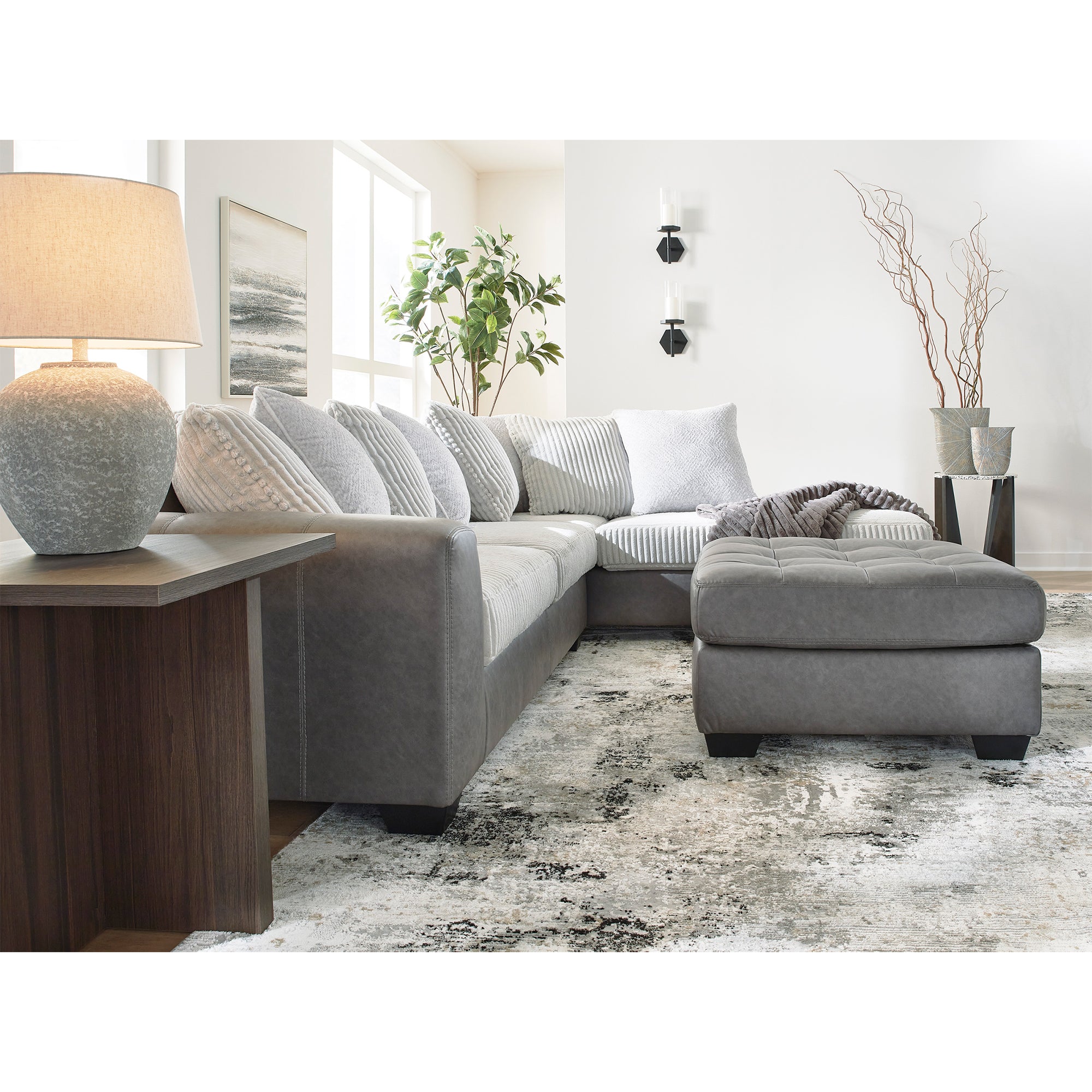 Clairette Court Oversized Accent Ottoman