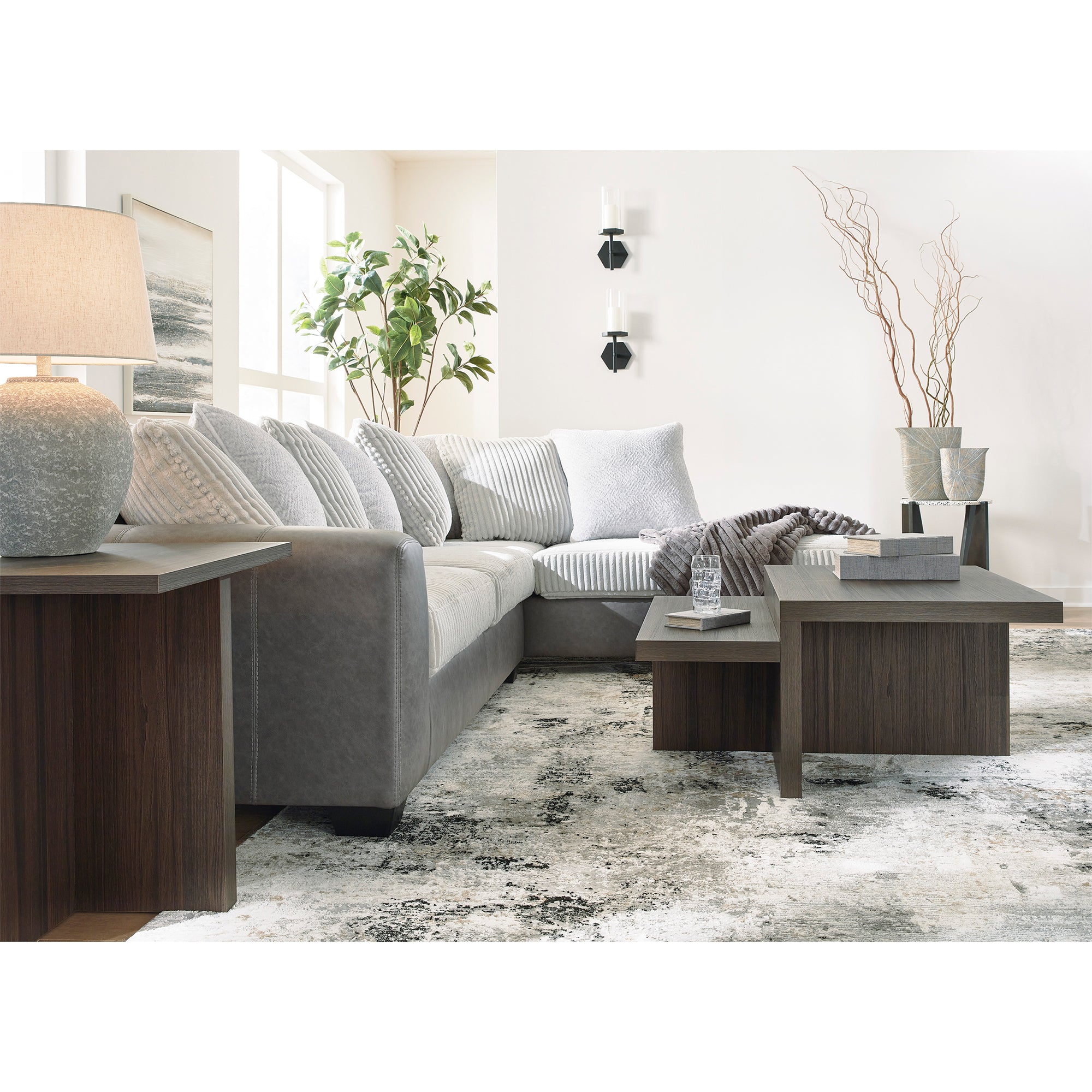 Clairette Court 2-Piece Sectional with Chaise