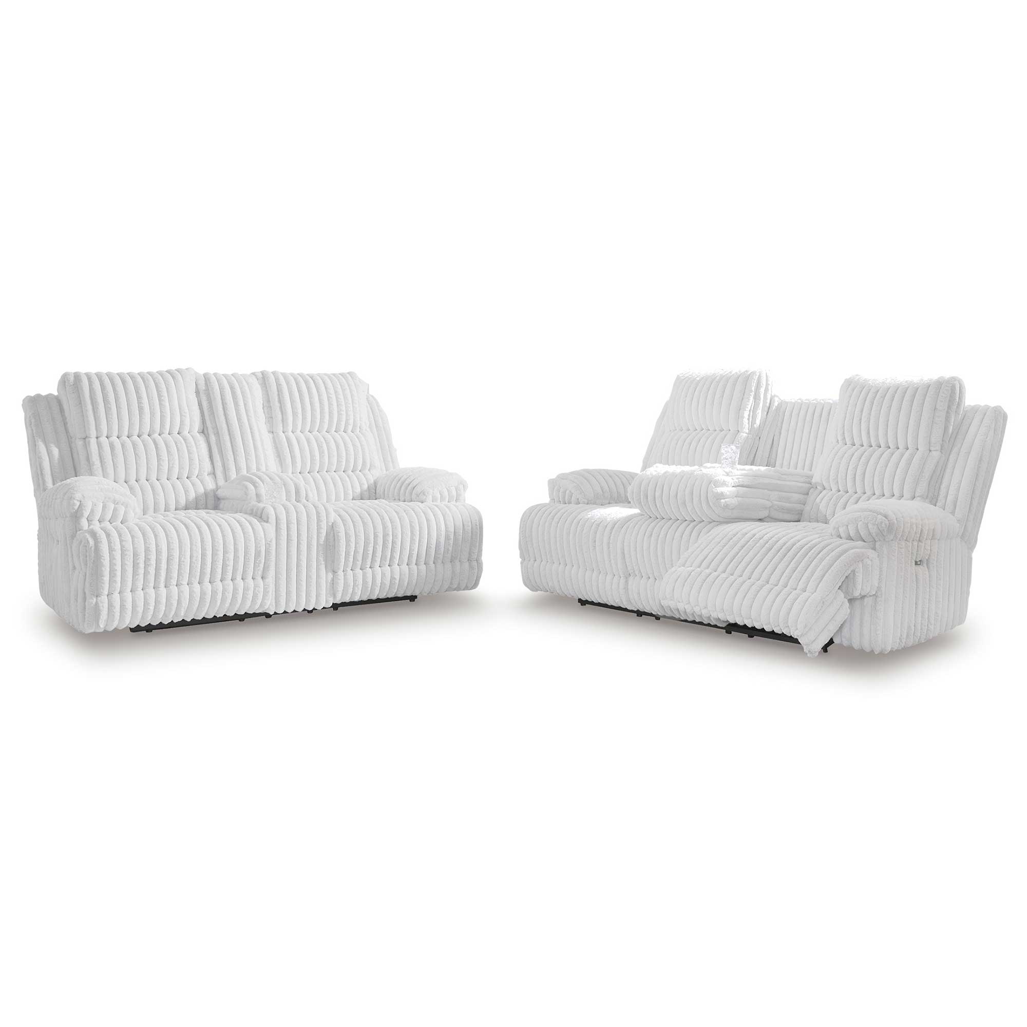 Rhines Falls Power Reclining Sofa and Loveseat Set