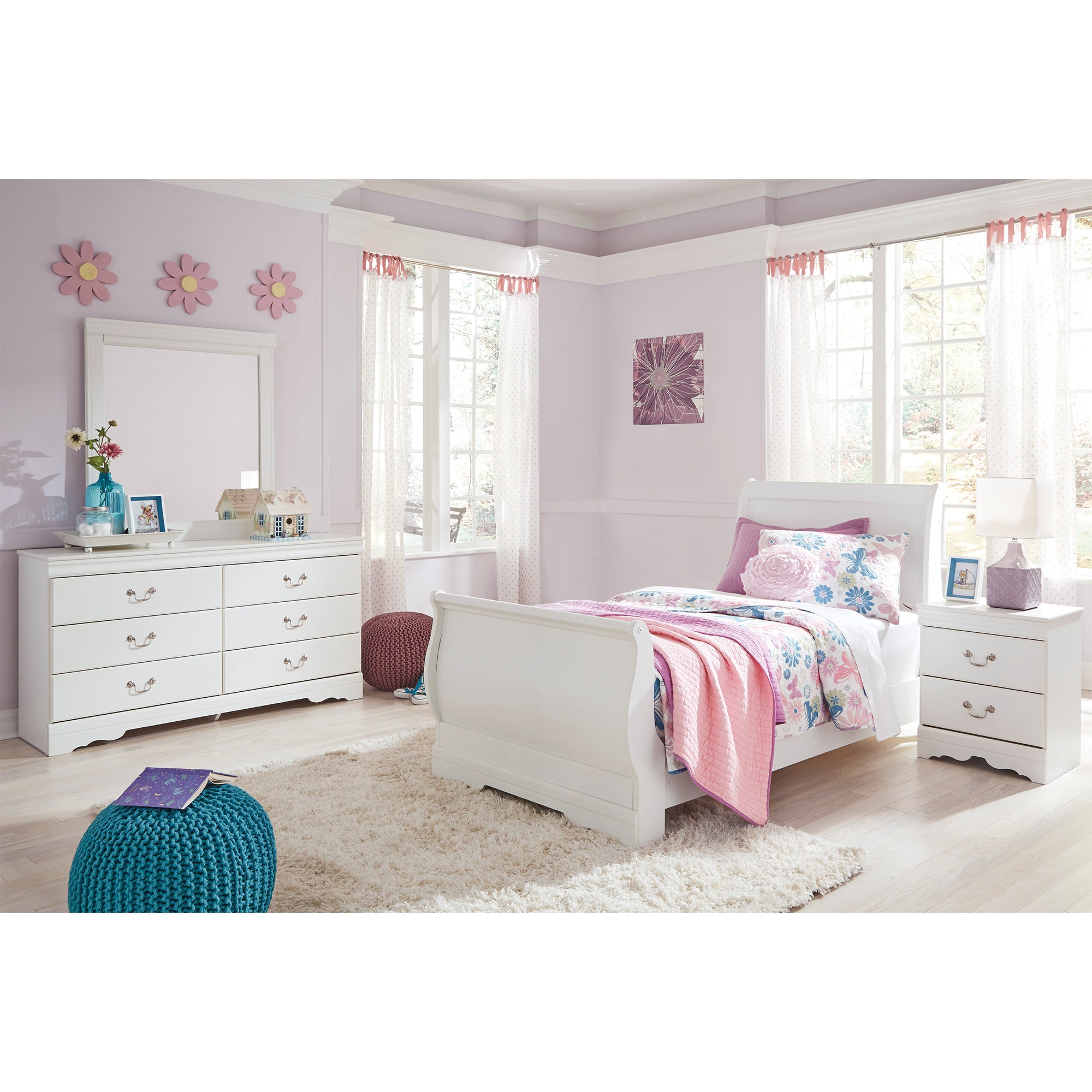 Anarasia Twin Sleigh Bed