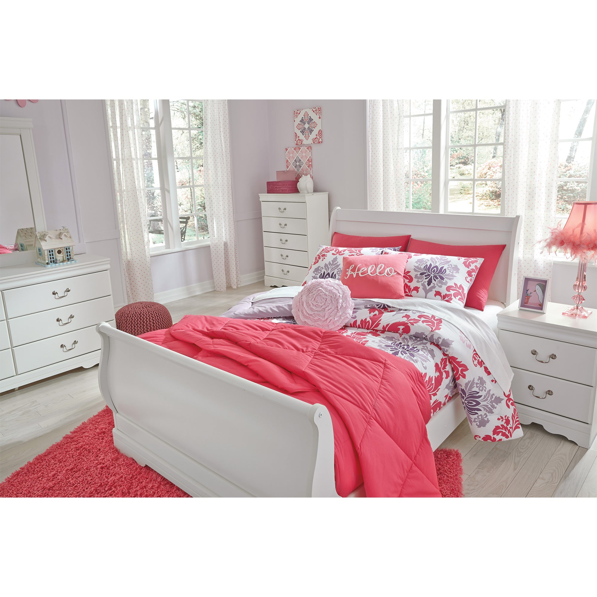 Anarasia Full Sleigh Bed