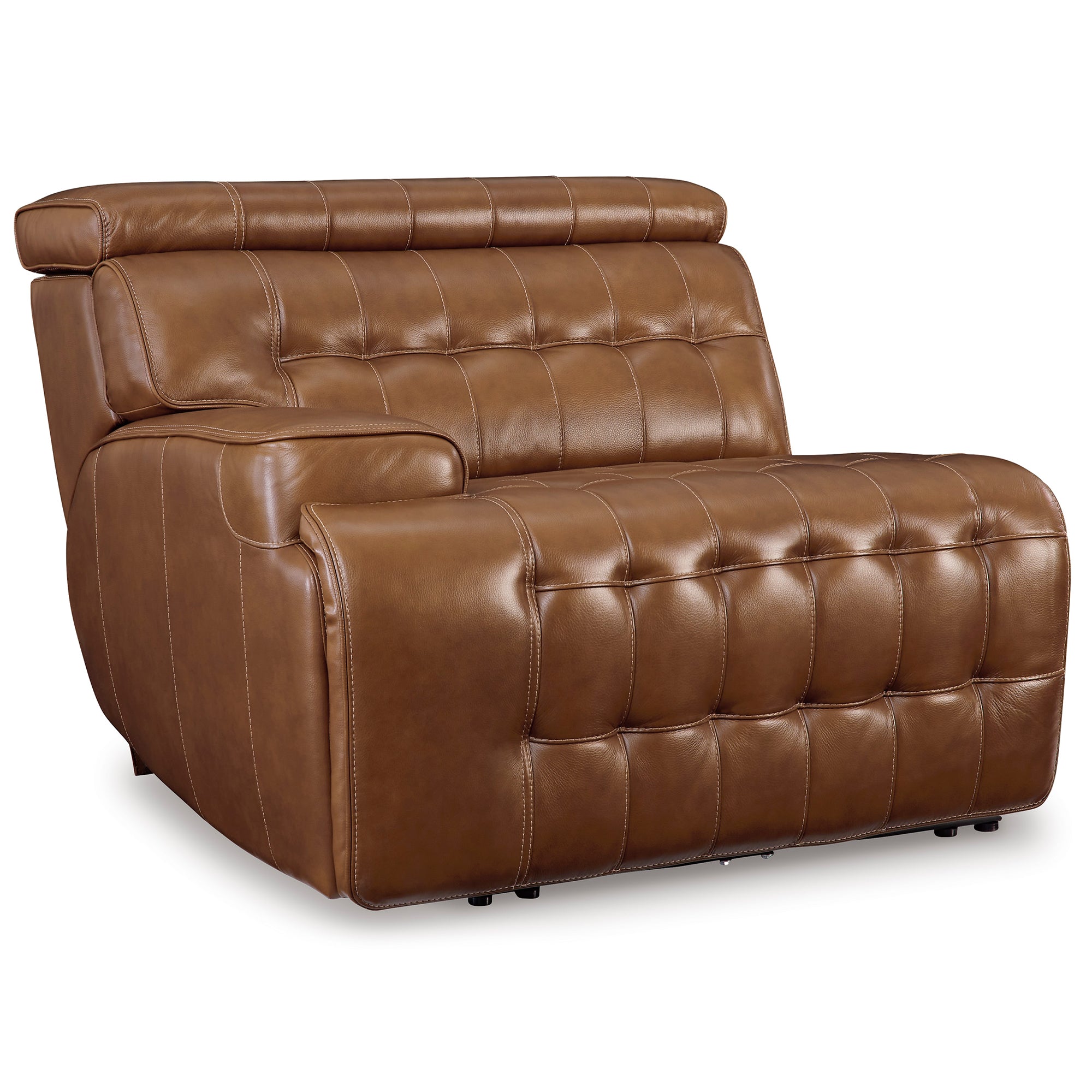 Temmpton Dual Power Leather Reclining Loveseat