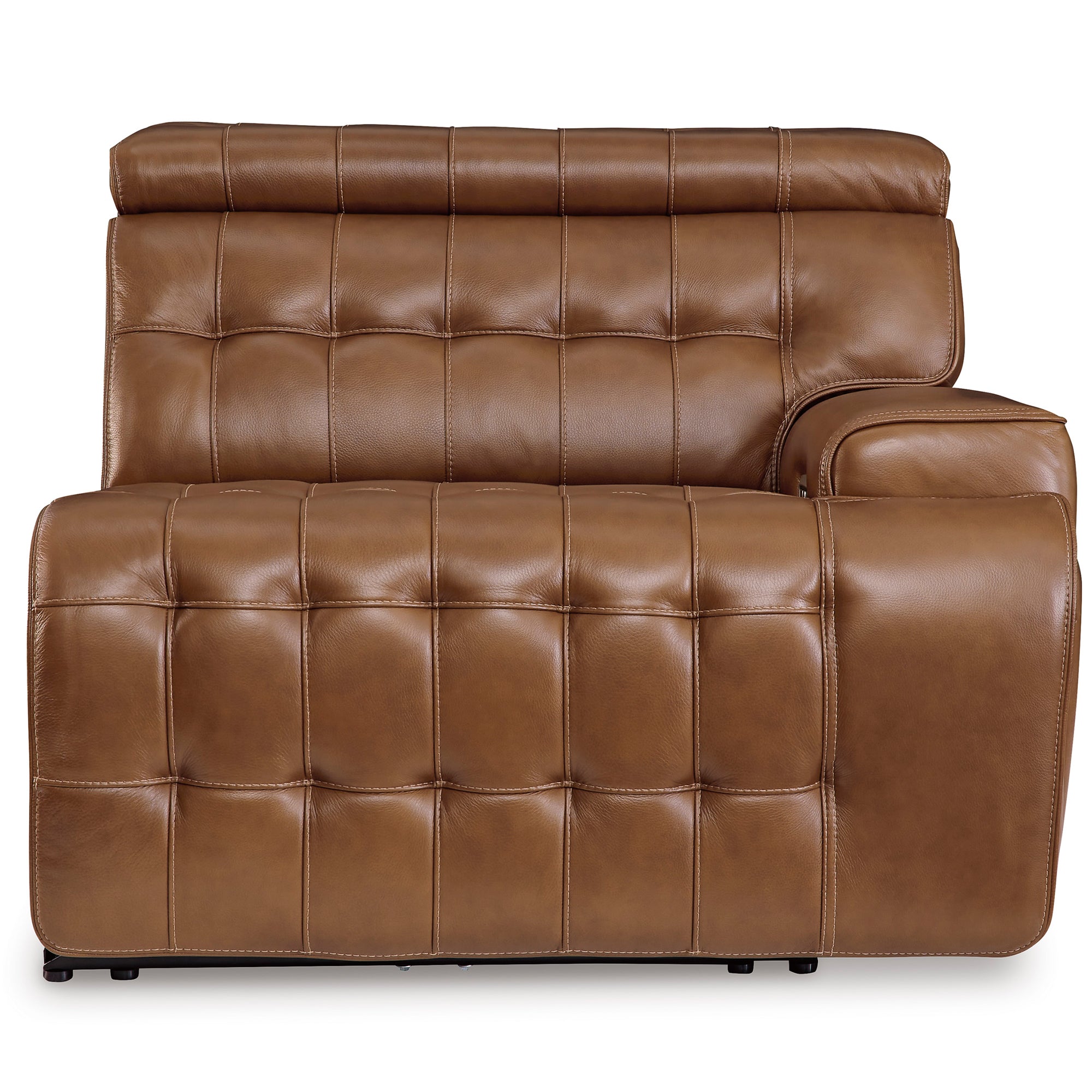 Temmpton Dual Power Leather Reclining Loveseat