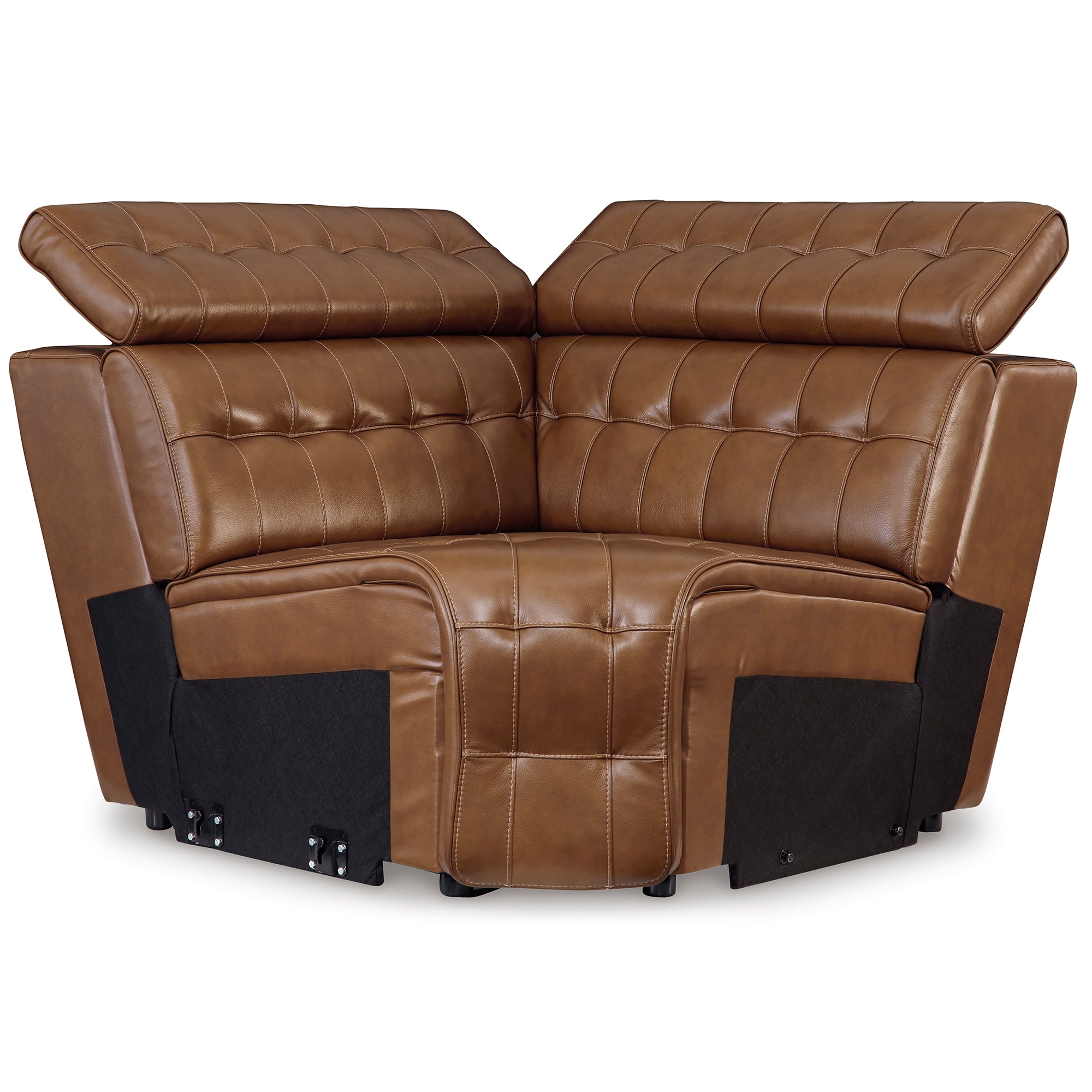 Temmpton 5-Piece Dual Power Leather Reclining Sectional