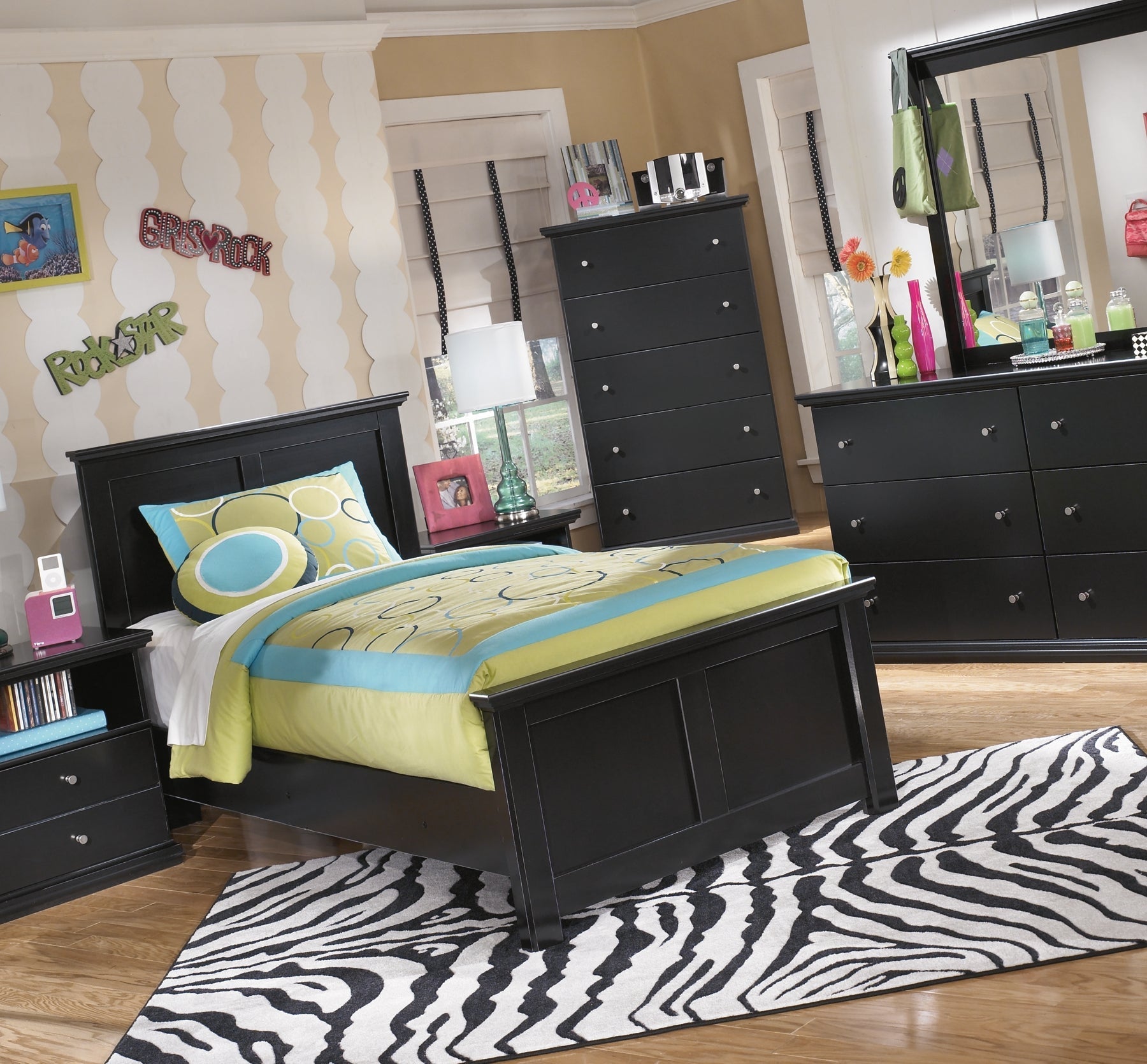 Maribel Twin Panel Bed