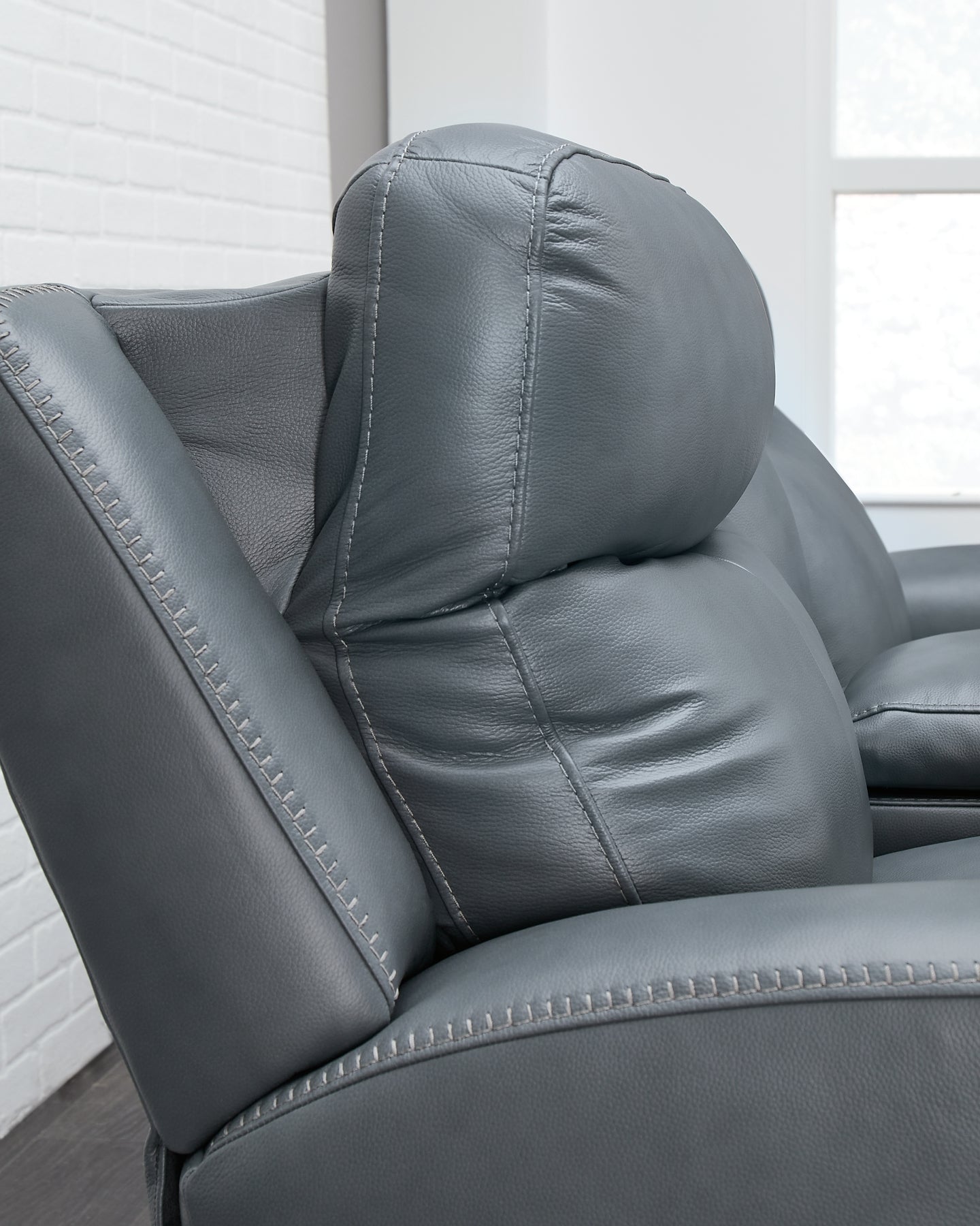 Mindanao Dual Power Leather Reclining Sofa and Loveseat