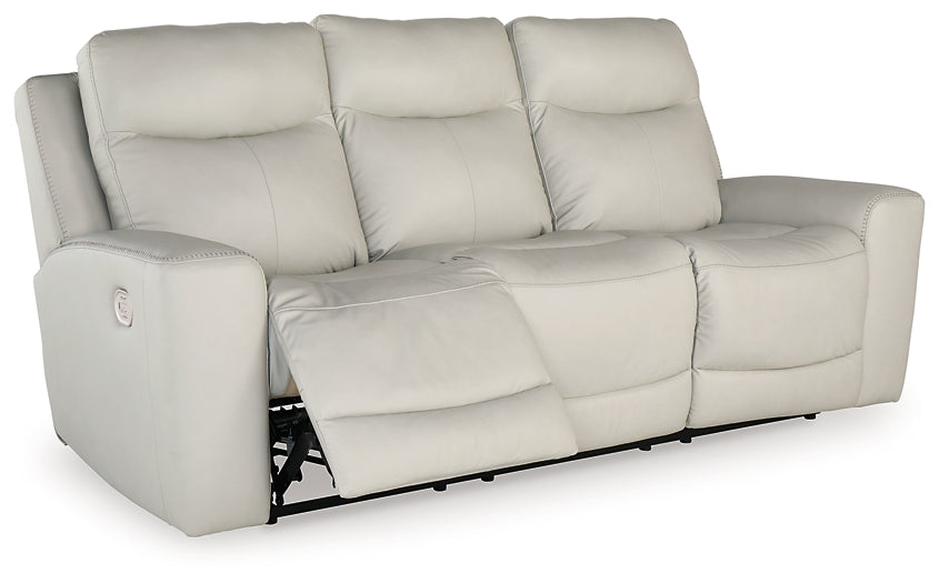 Mindanao Dual Power Leather Reclining Sofa