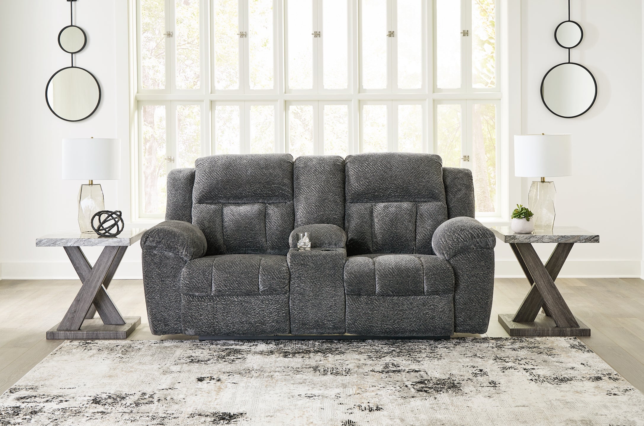 Frohn Manual Reclining Loveseat with Console