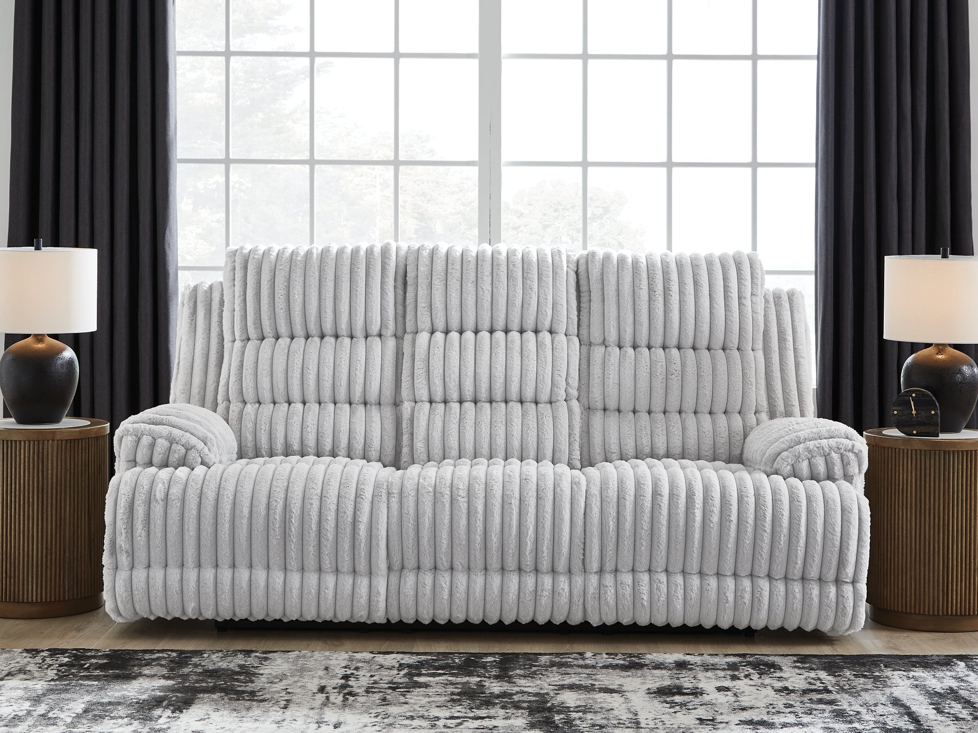 Rhines Falls REC PWR Sofa w/Drop Down Table