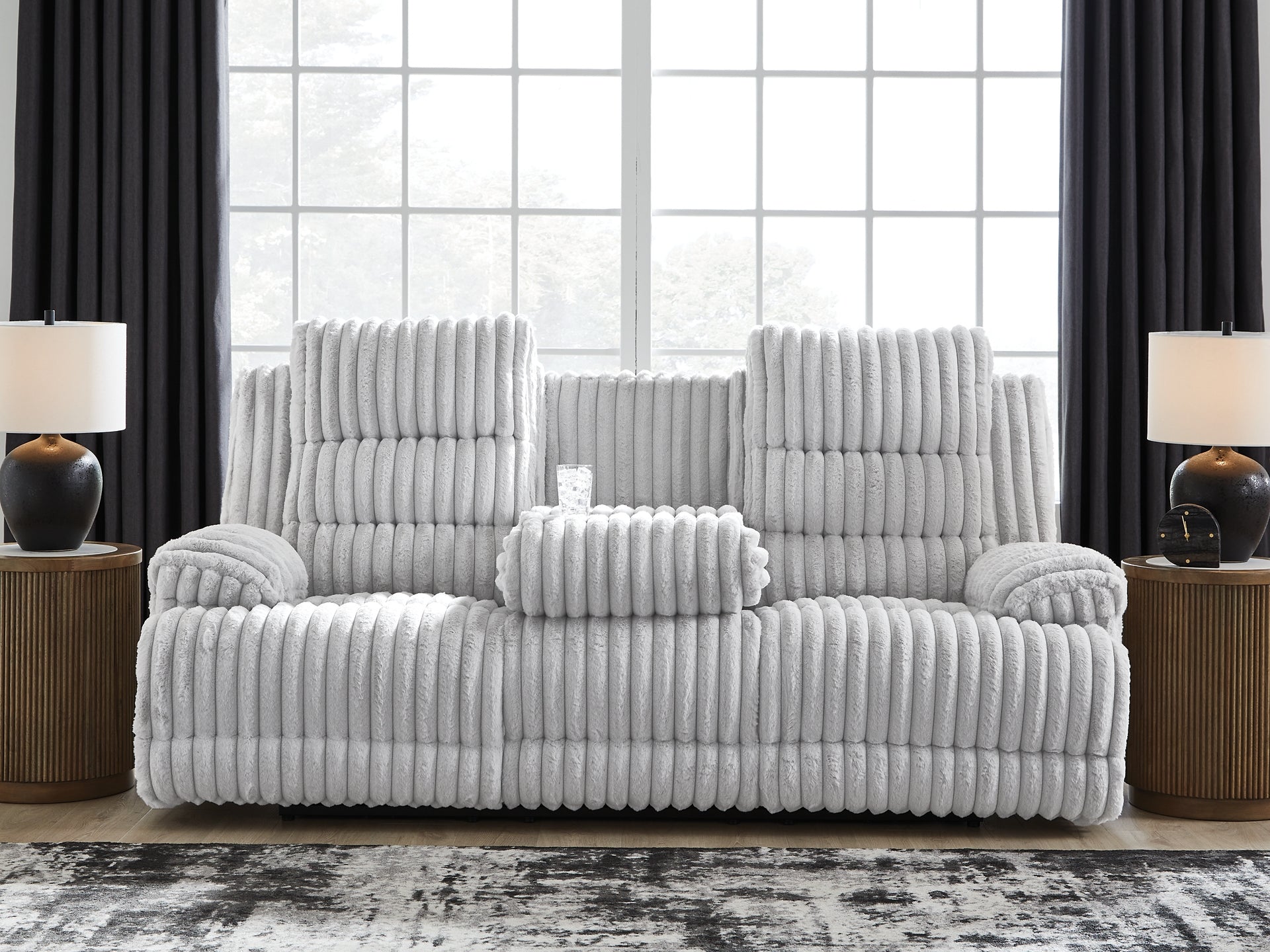 Rhines Falls REC PWR Sofa w/Drop Down Table