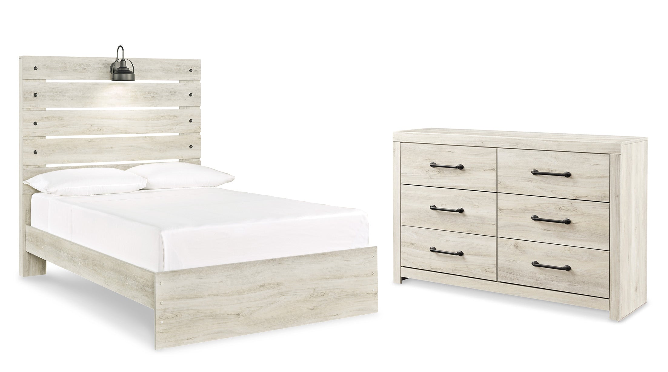 Cambeck Full Panel Bed with Dresser