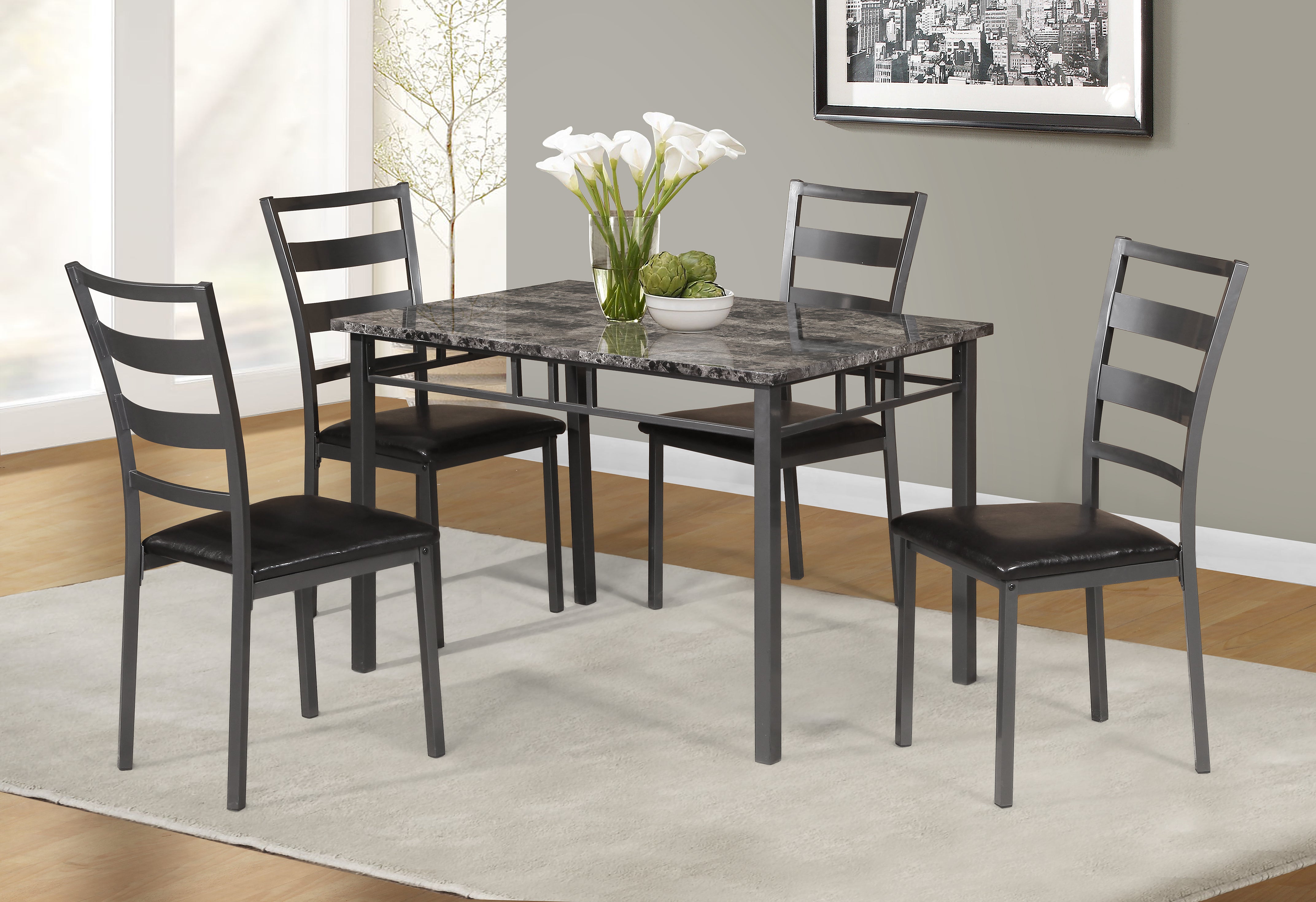 Eden Dining Room Table and Chairs (Set of 5)