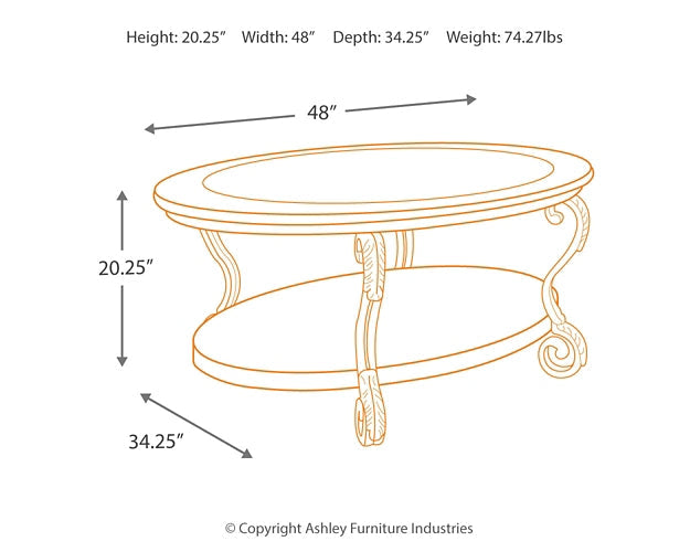 Nestor Oval Cocktail Table