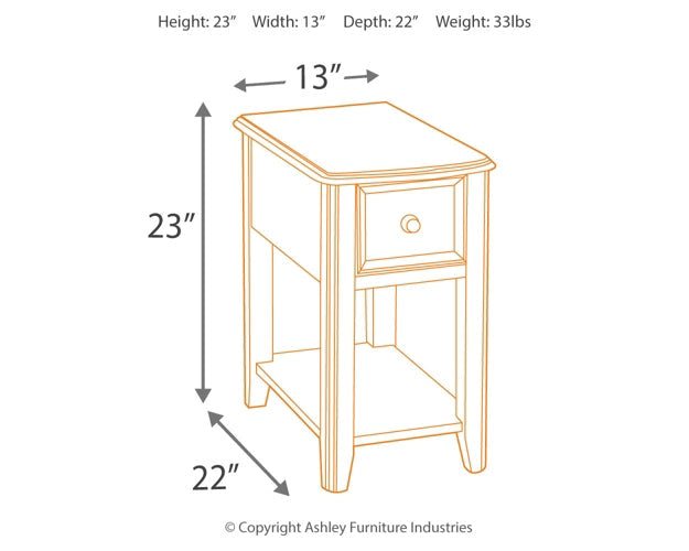 Breegin Chair Side End Table