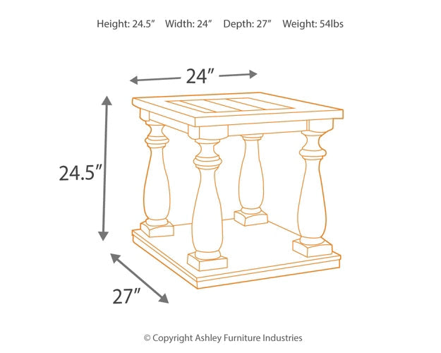 Mallacar Rectangular End Table