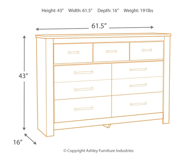 Bellaby Seven Drawer Dresser