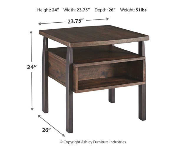 Vailbry Rectangular End Table