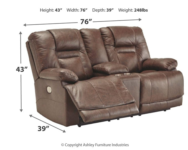 Wurstrow PWR REC Loveseat/CON/ADJ HDRST