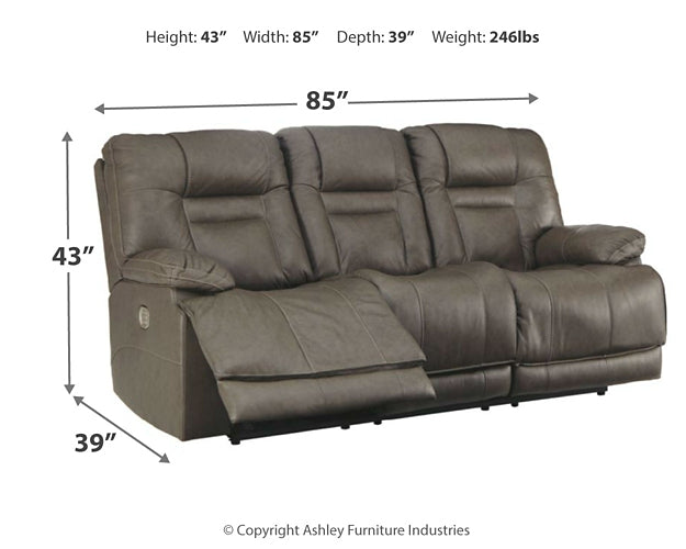 Wurstrow PWR REC Sofa with ADJ Headrest