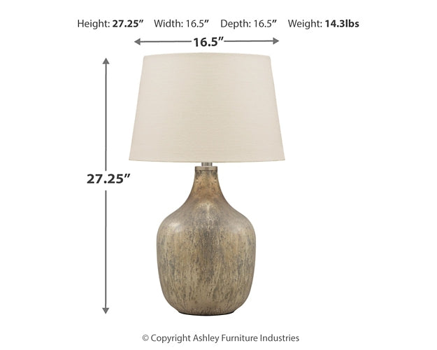 Mari Glass Table Lamp (1/CN)