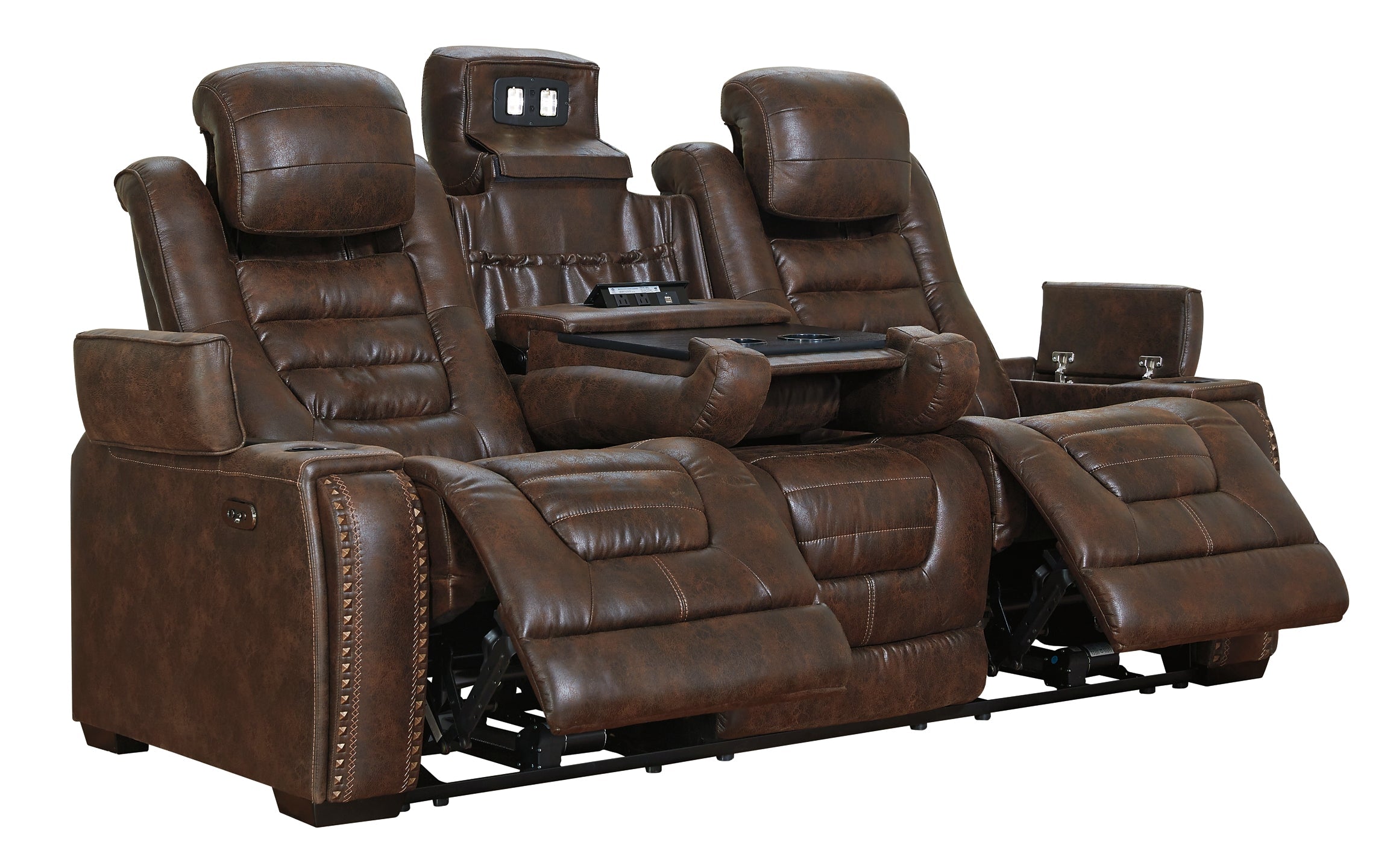 Game Zone PWR REC Sofa with ADJ Headrest