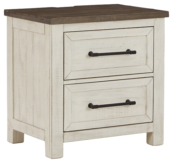 Brewgan Two Drawer Night Stand