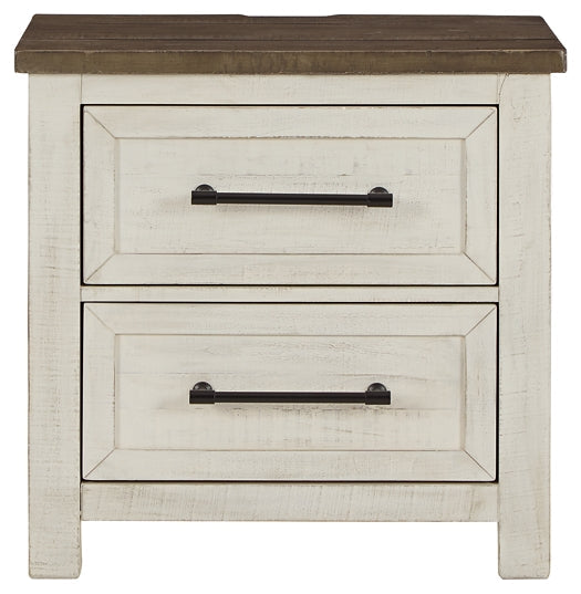 Brewgan Two Drawer Night Stand