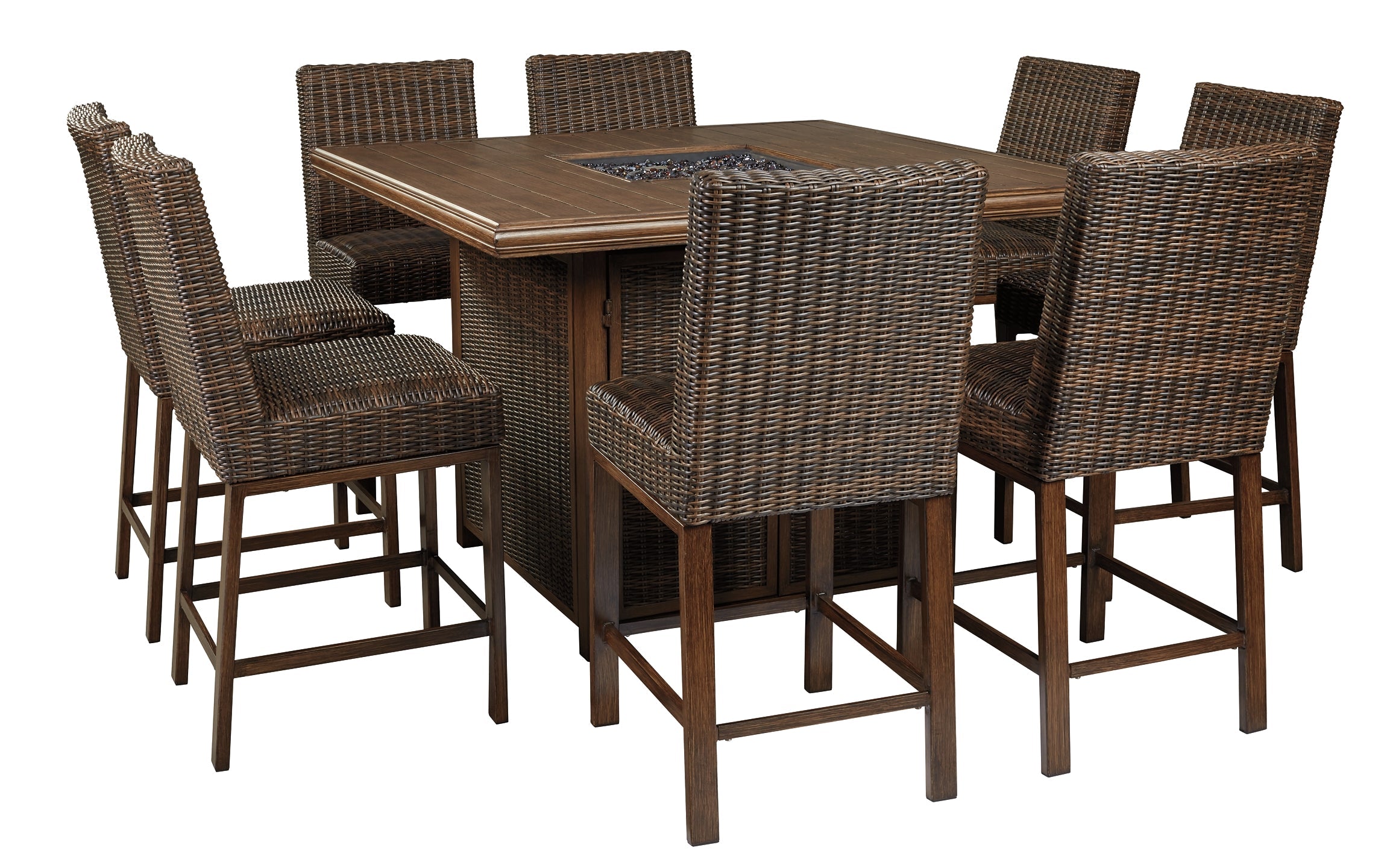 Paradise Trail Outdoor Dining Table and 8 Chairs