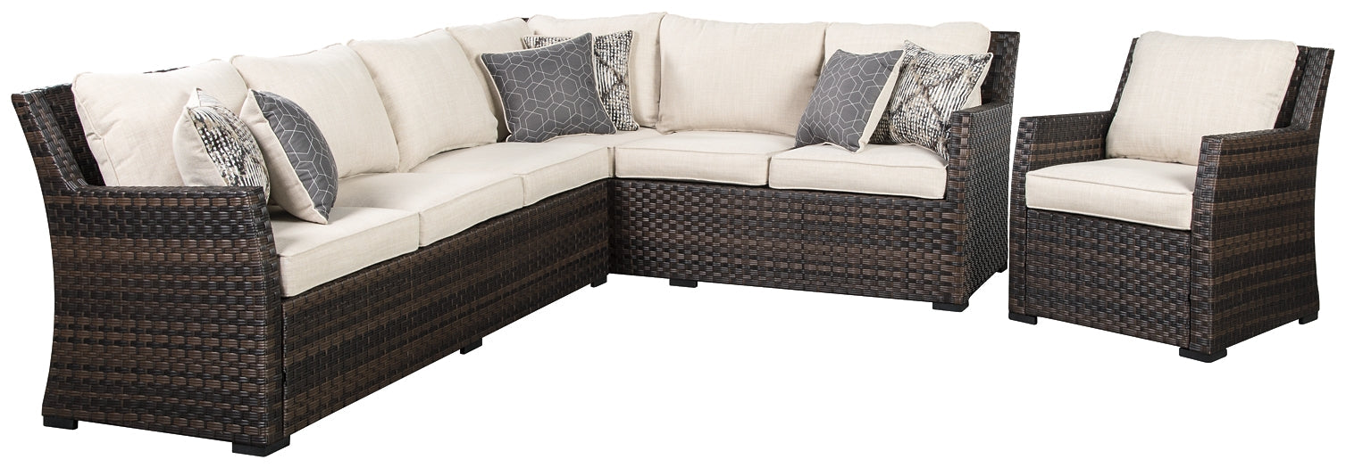 Easy Isle 3-Piece Outdoor Sectional with Chair