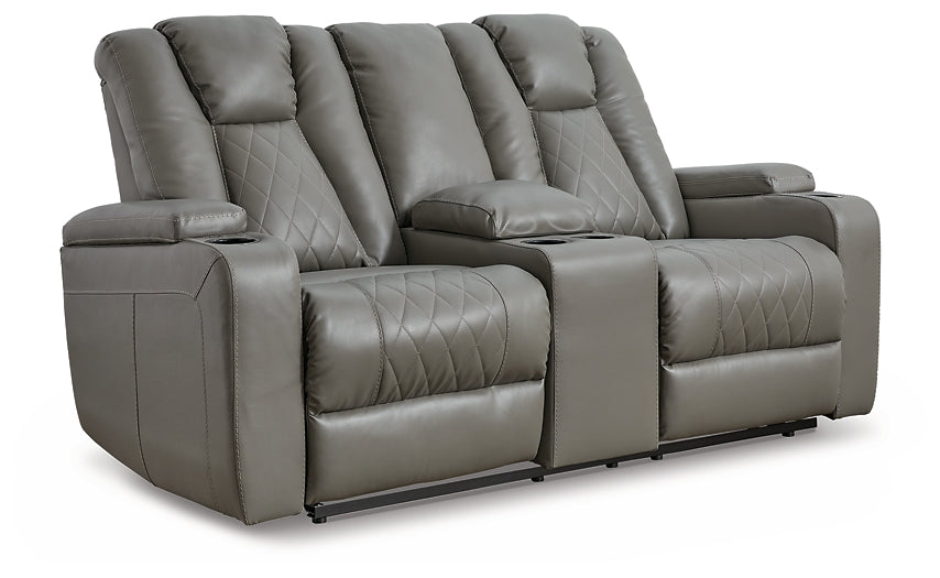 Mancin DBL Rec Loveseat w/Console