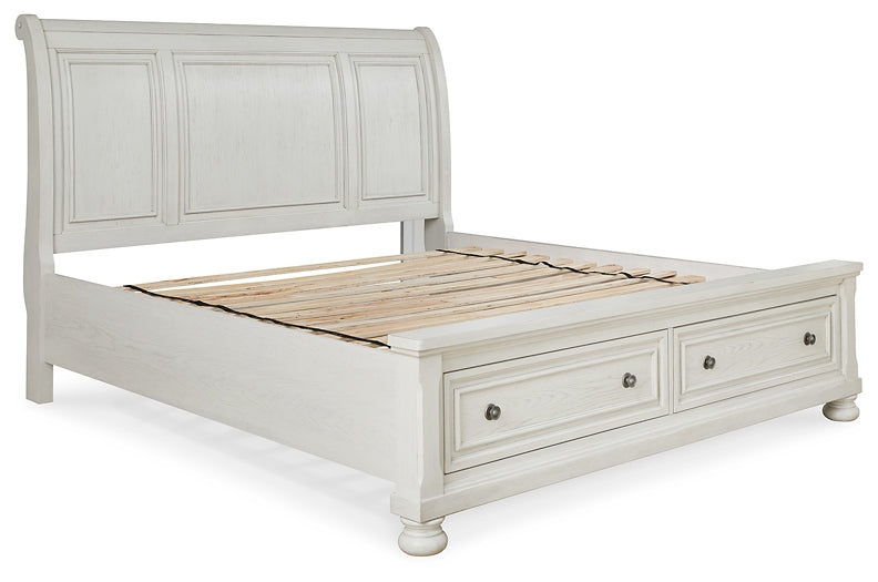 Robbinsdale King Sleigh Bed With Storage