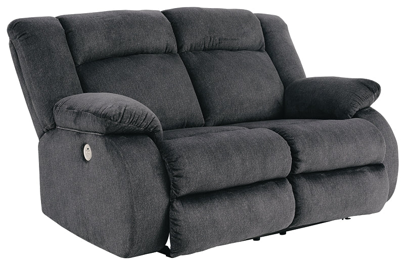 Burkner Power Reclining Sofa and Loveseat