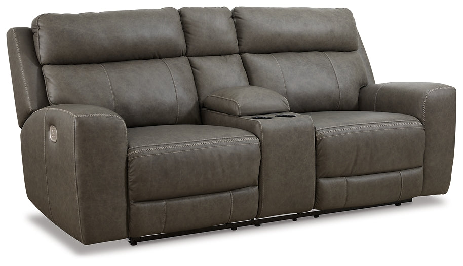 Roman Power Reclining Sofa and Loveseat