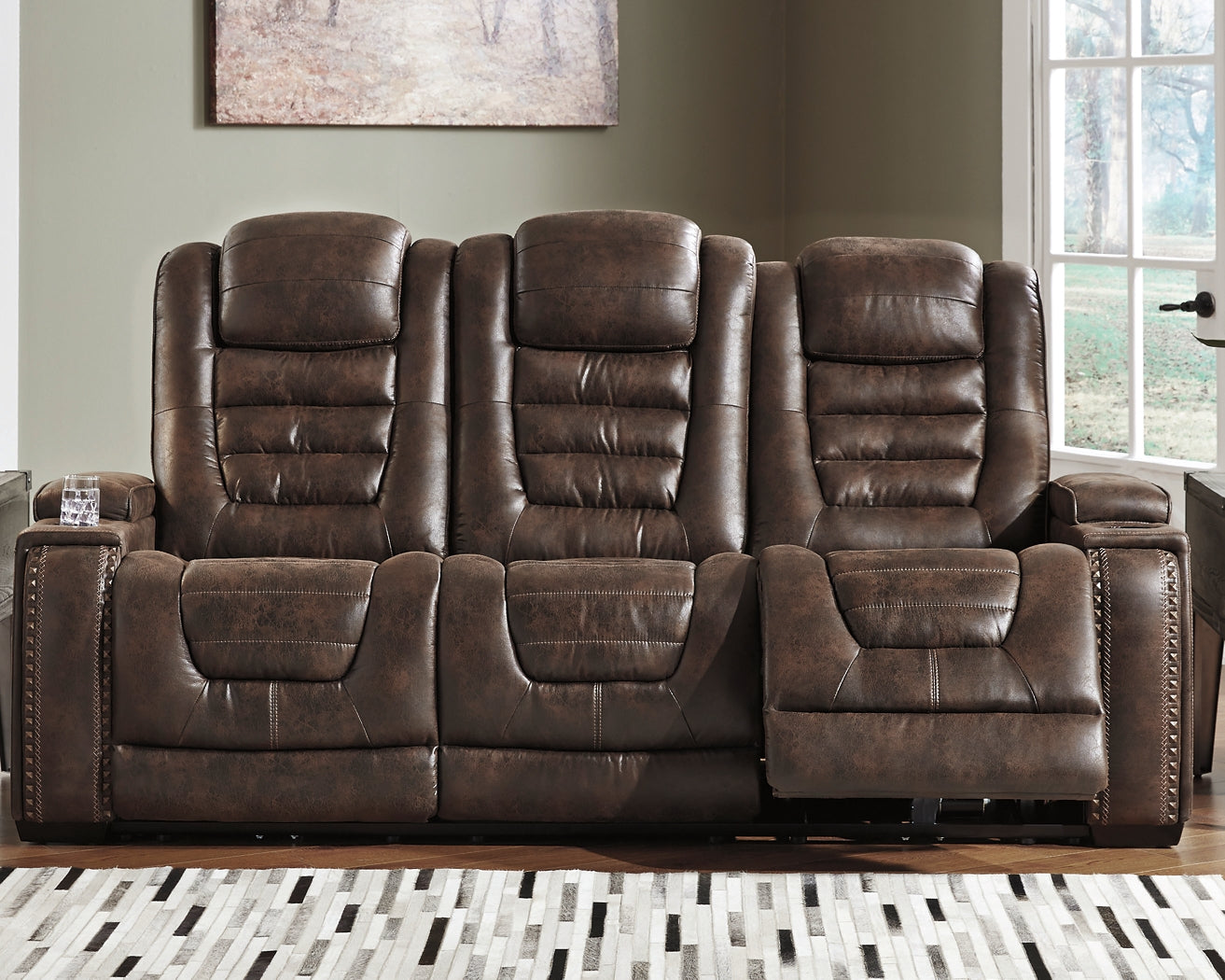 Game Zone Power Reclining Sofa and Loveseat